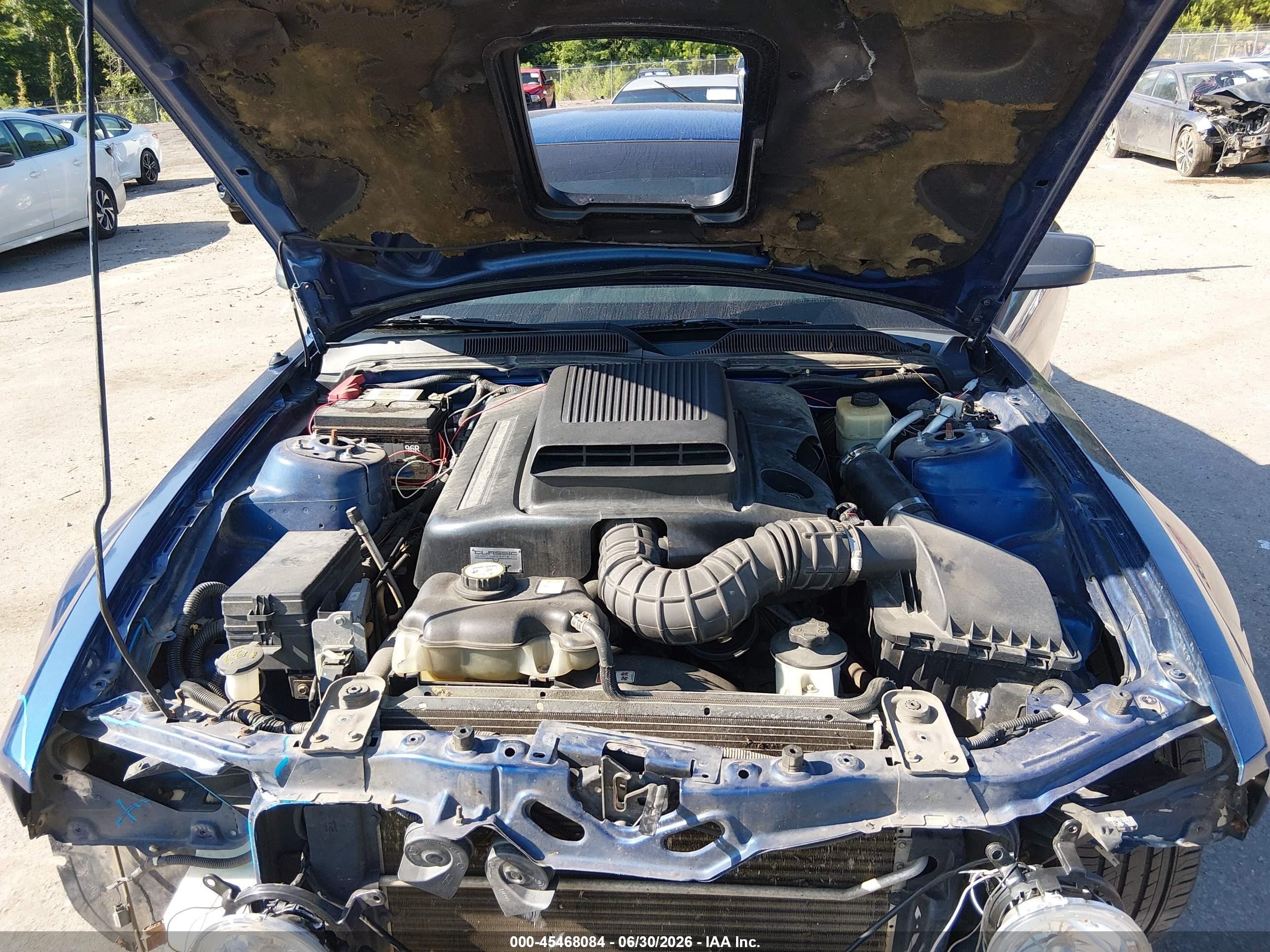 2008 Ford Mustang V6 Deluxe/v6 Premium Синий vin: 1ZVHT80N485206826