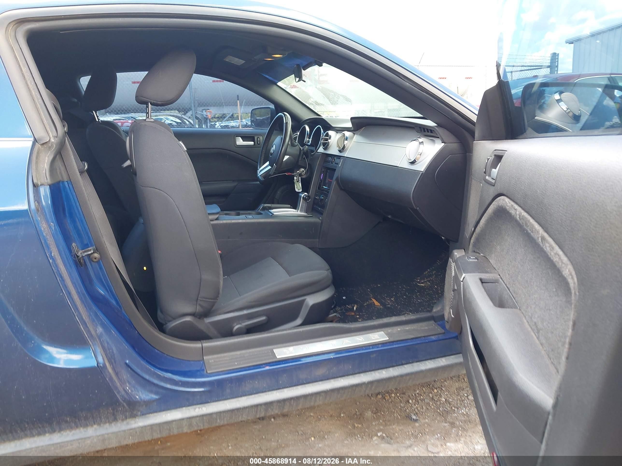 2008 Ford Mustang V6 Deluxe/v6 Premium Blue vin: 1ZVHT80N485206826