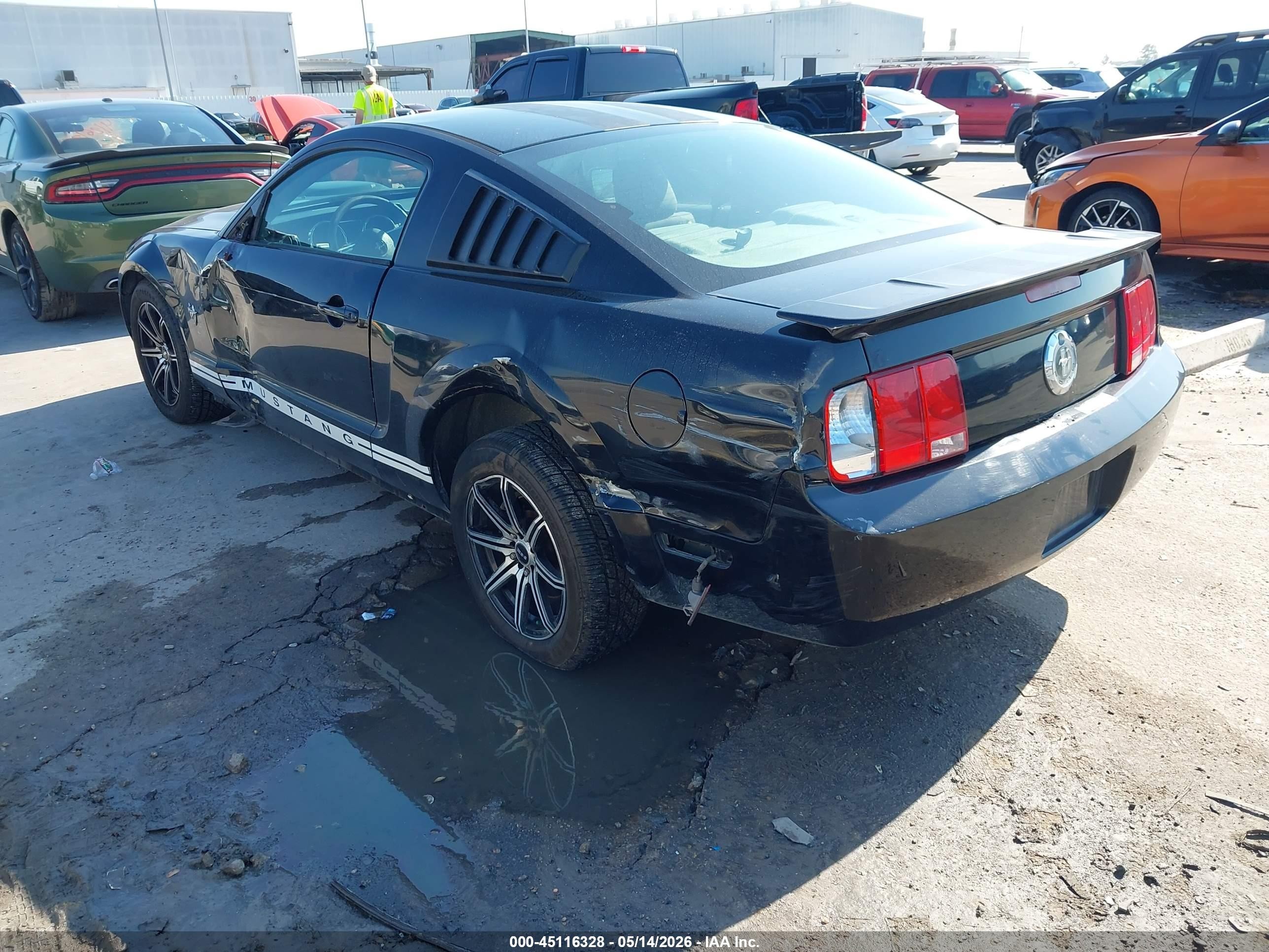 2009 Ford Mustang V6/v6 Premium Черный vin: 1ZVHT80N495115184