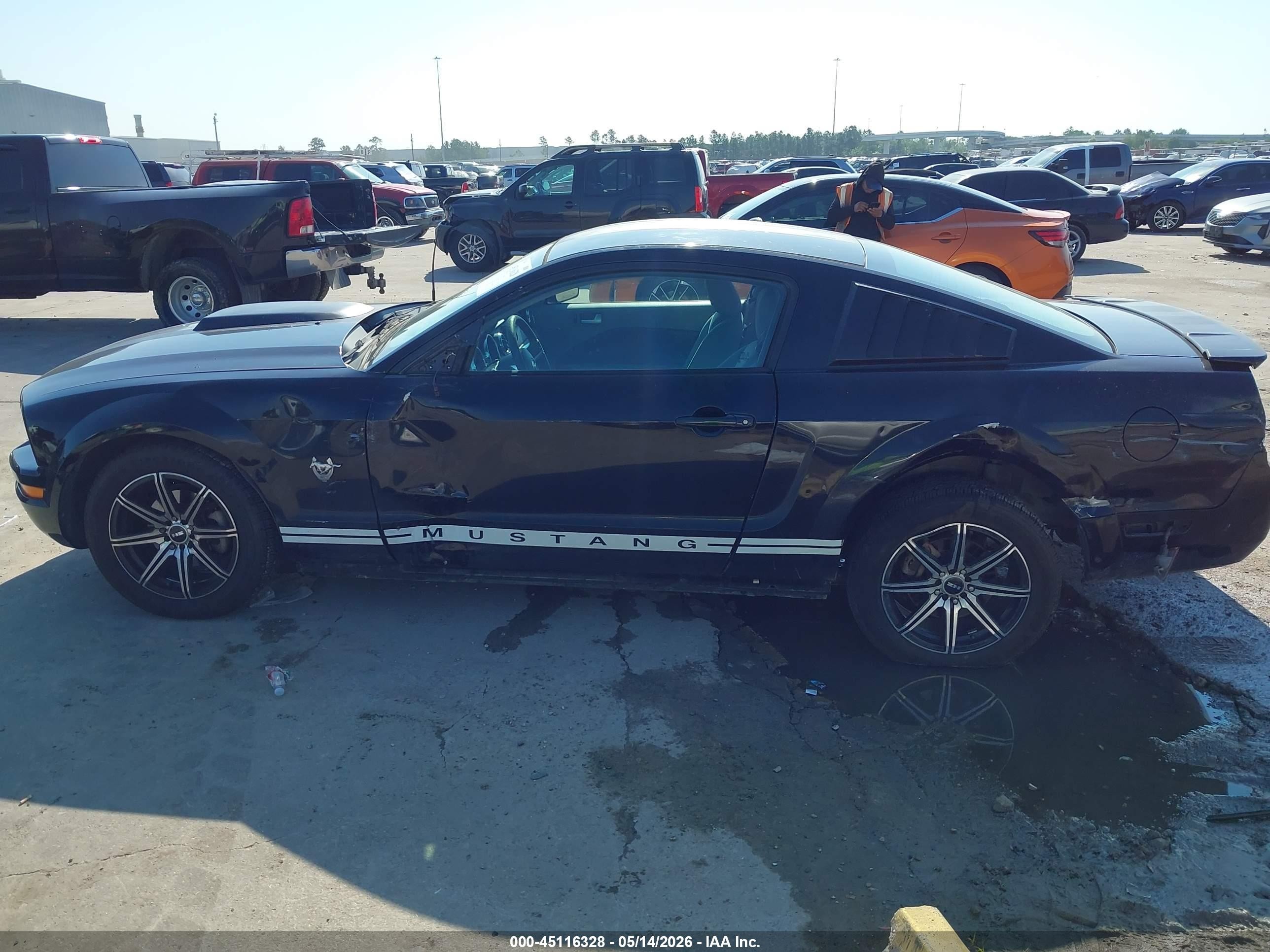 2009 Ford Mustang V6/v6 Premium Черный vin: 1ZVHT80N495115184