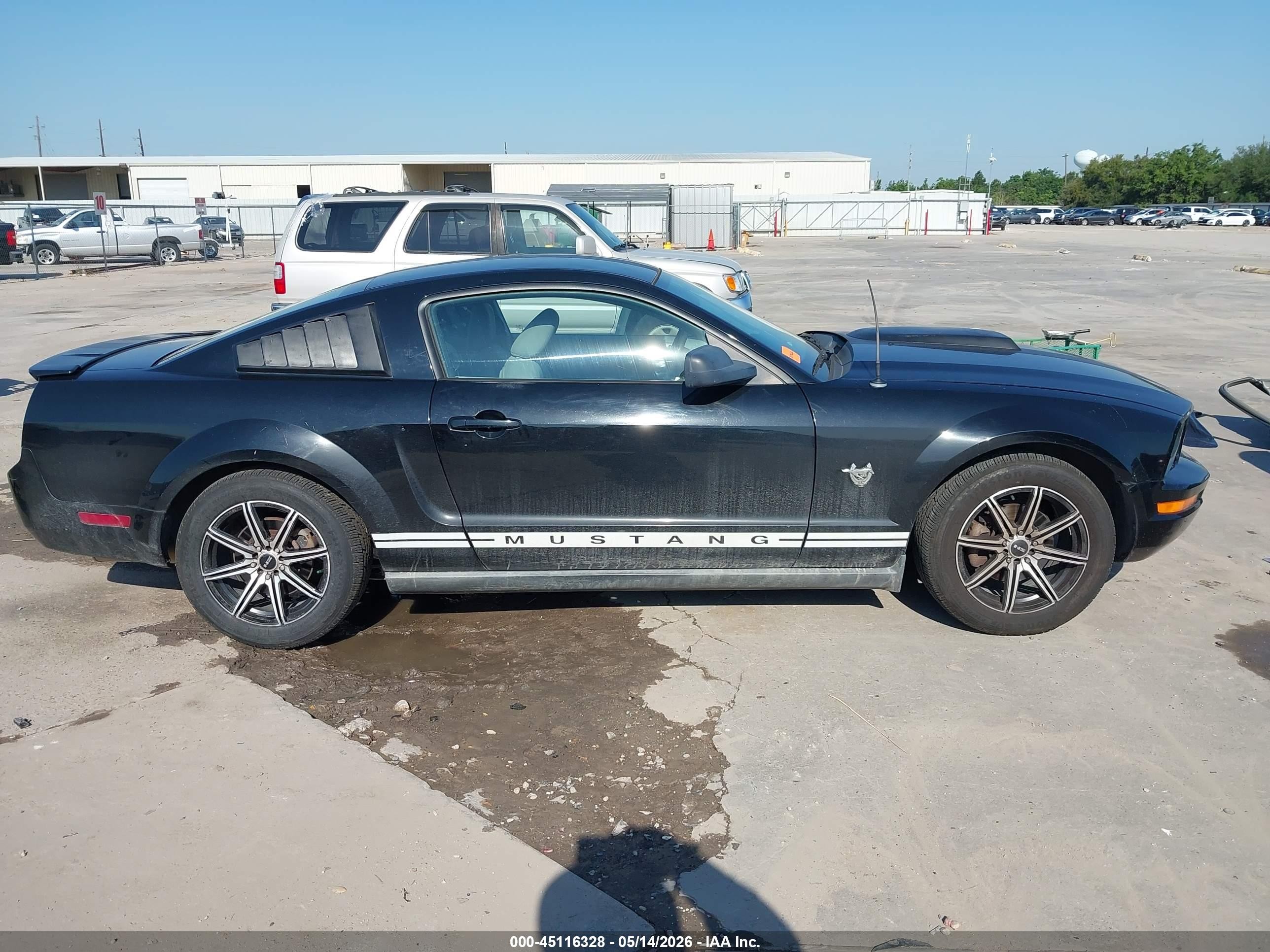 2009 Ford Mustang V6/v6 Premium Черный vin: 1ZVHT80N495115184