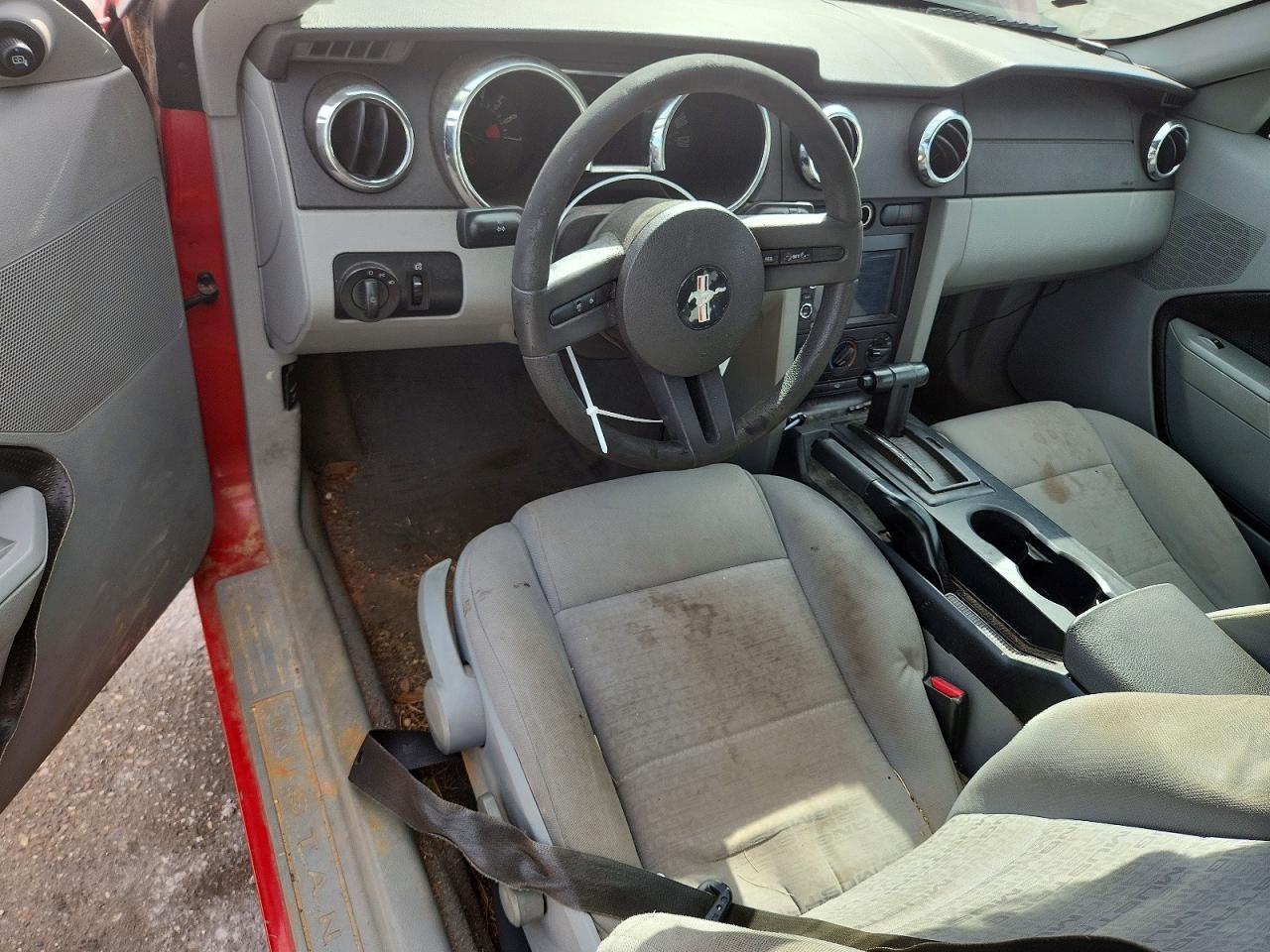 2009 Ford Mustang Red vin: 1ZVHT80N495133166