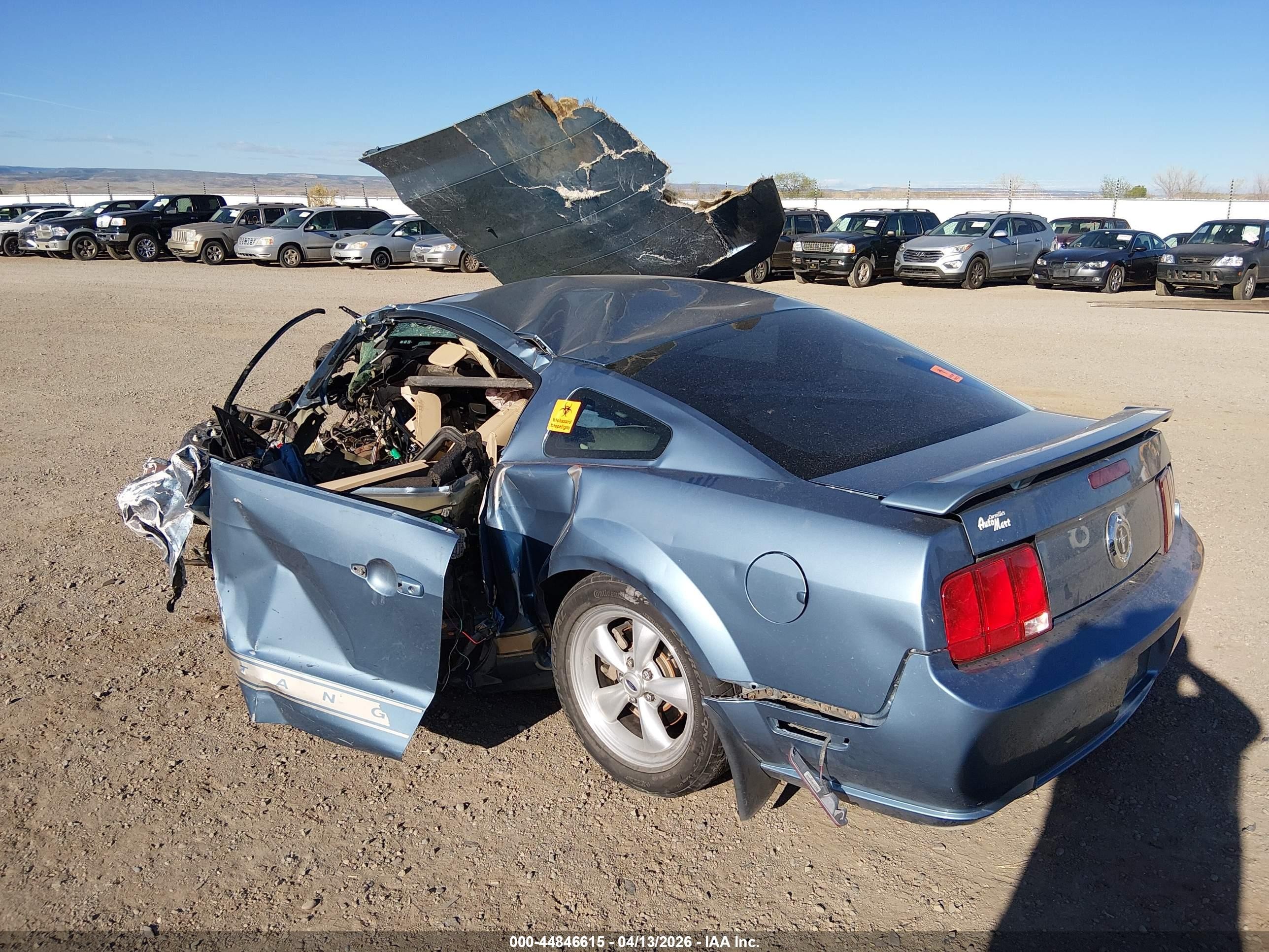 2006 Ford Mustang V6 Blue vin: 1ZVHT80N565177138