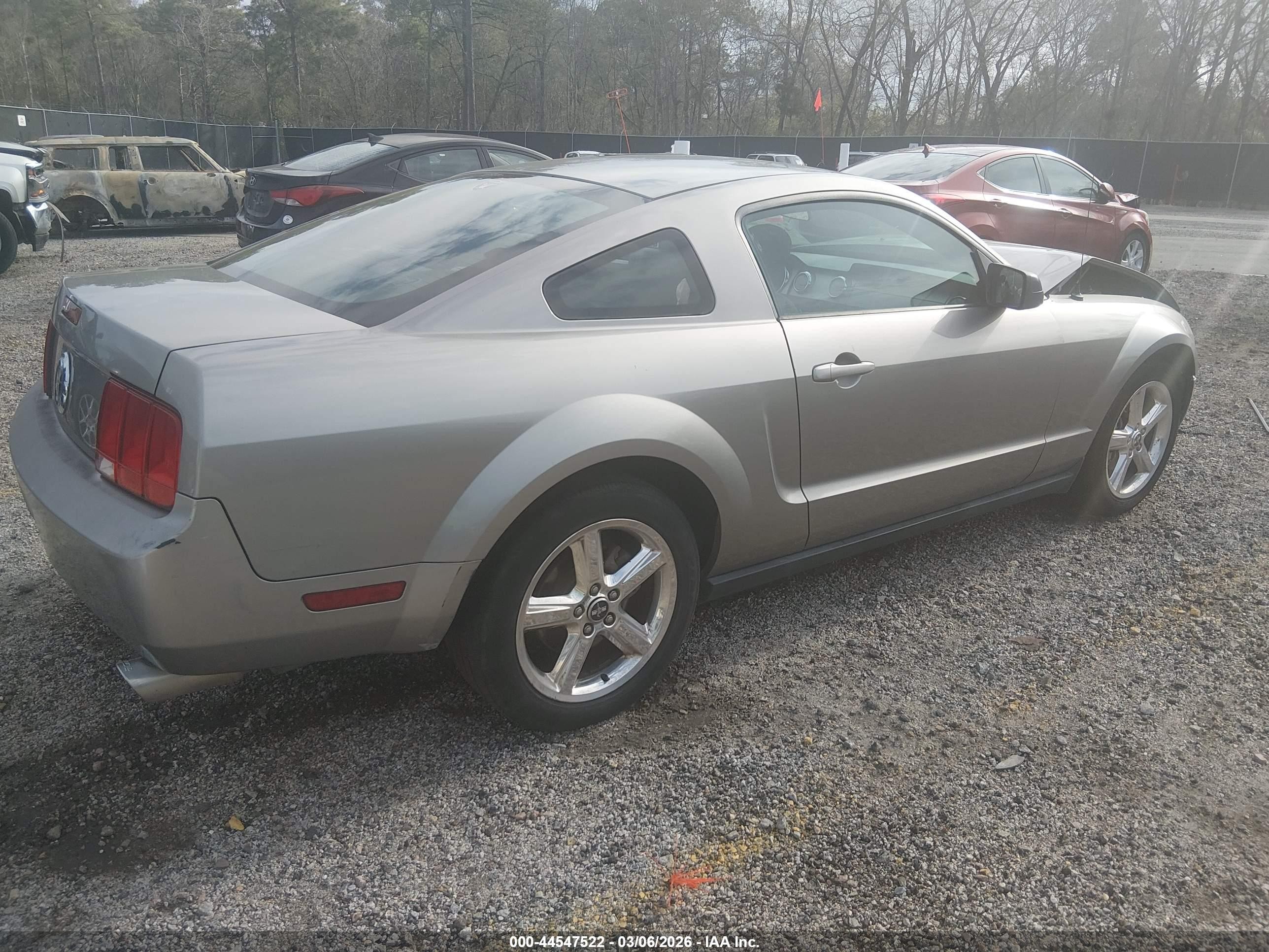 2008 Ford Mustang V6 Deluxe/v6 Premium Серый vin: 1ZVHT80N585115418