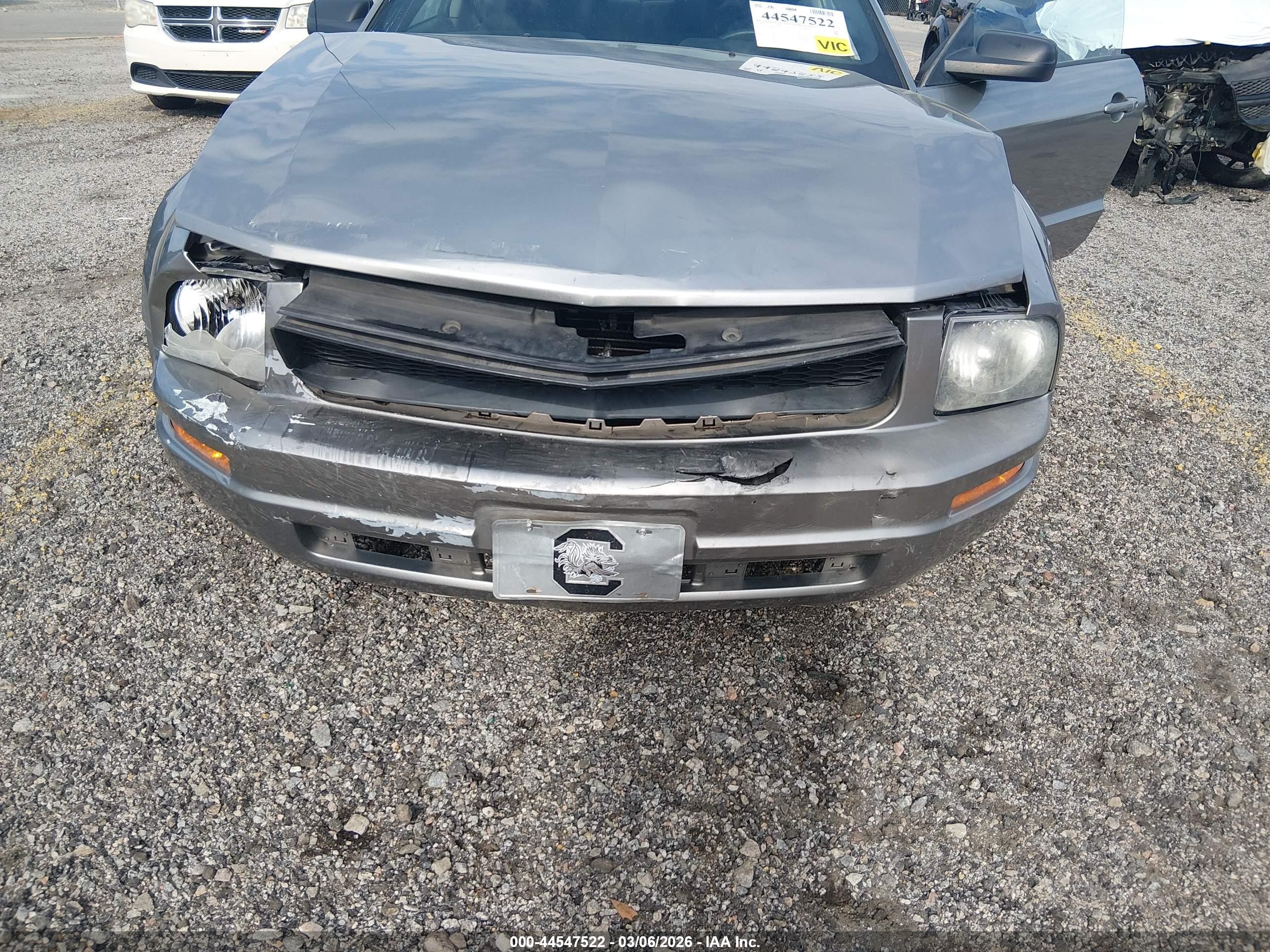 2008 Ford Mustang V6 Deluxe/v6 Premium Серый vin: 1ZVHT80N585115418