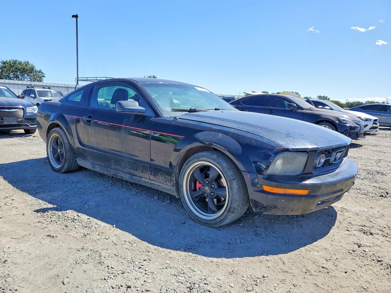 2008 Ford Mustang Black vin: 1ZVHT80N585121977