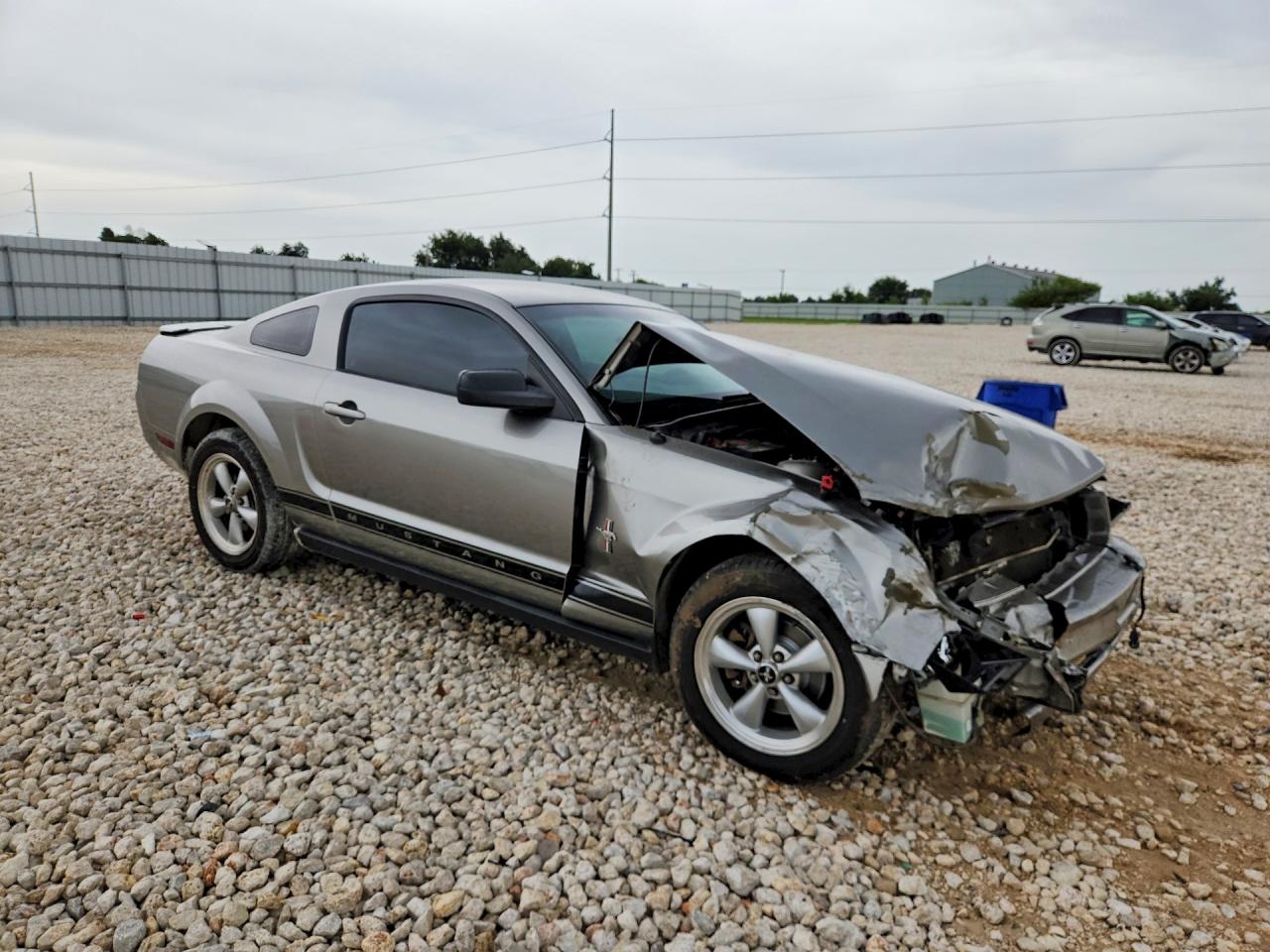 2008 Ford Mustang Gray vin: 1ZVHT80N585122191