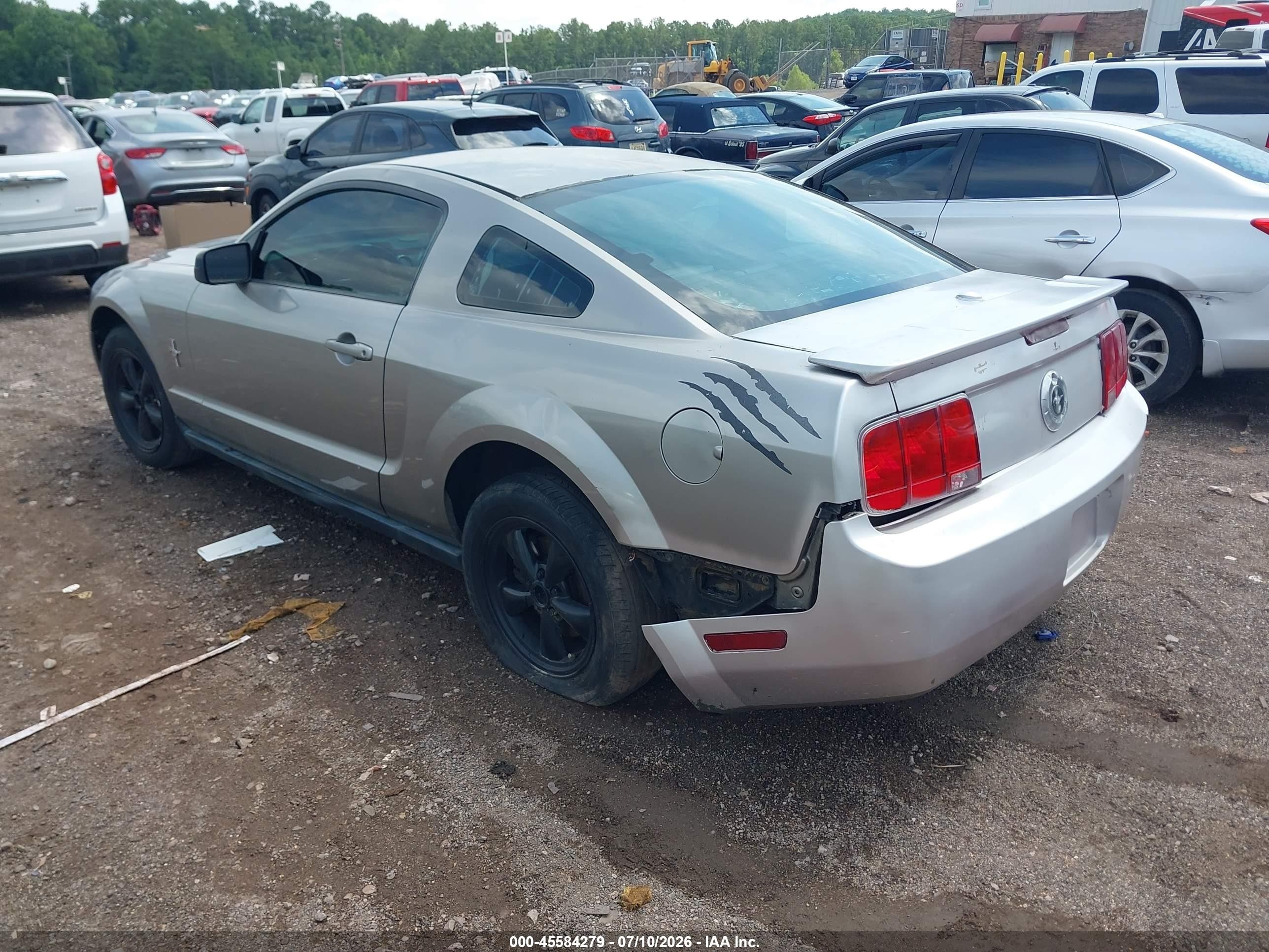2008 Ford Mustang V6 Deluxe/v6 Premium Silver vin: 1ZVHT80N585155014