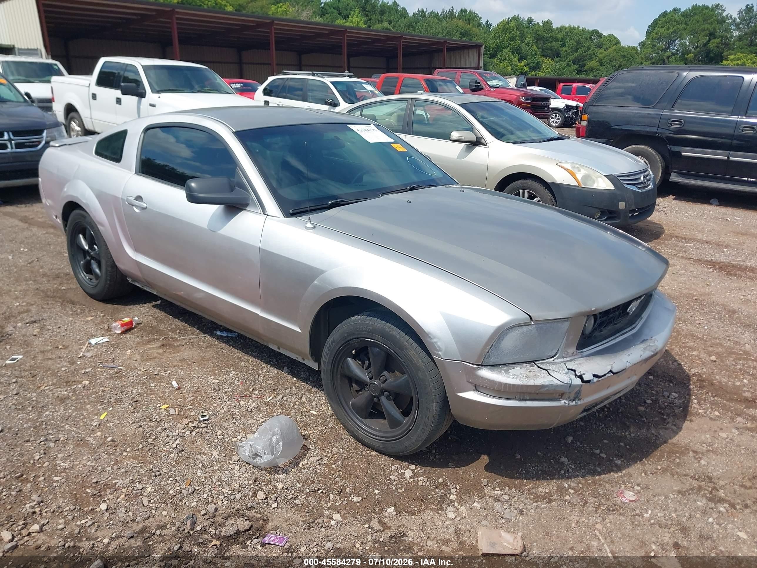 2008 Ford Mustang V6 Deluxe/v6 Premium Silver vin: 1ZVHT80N585155014