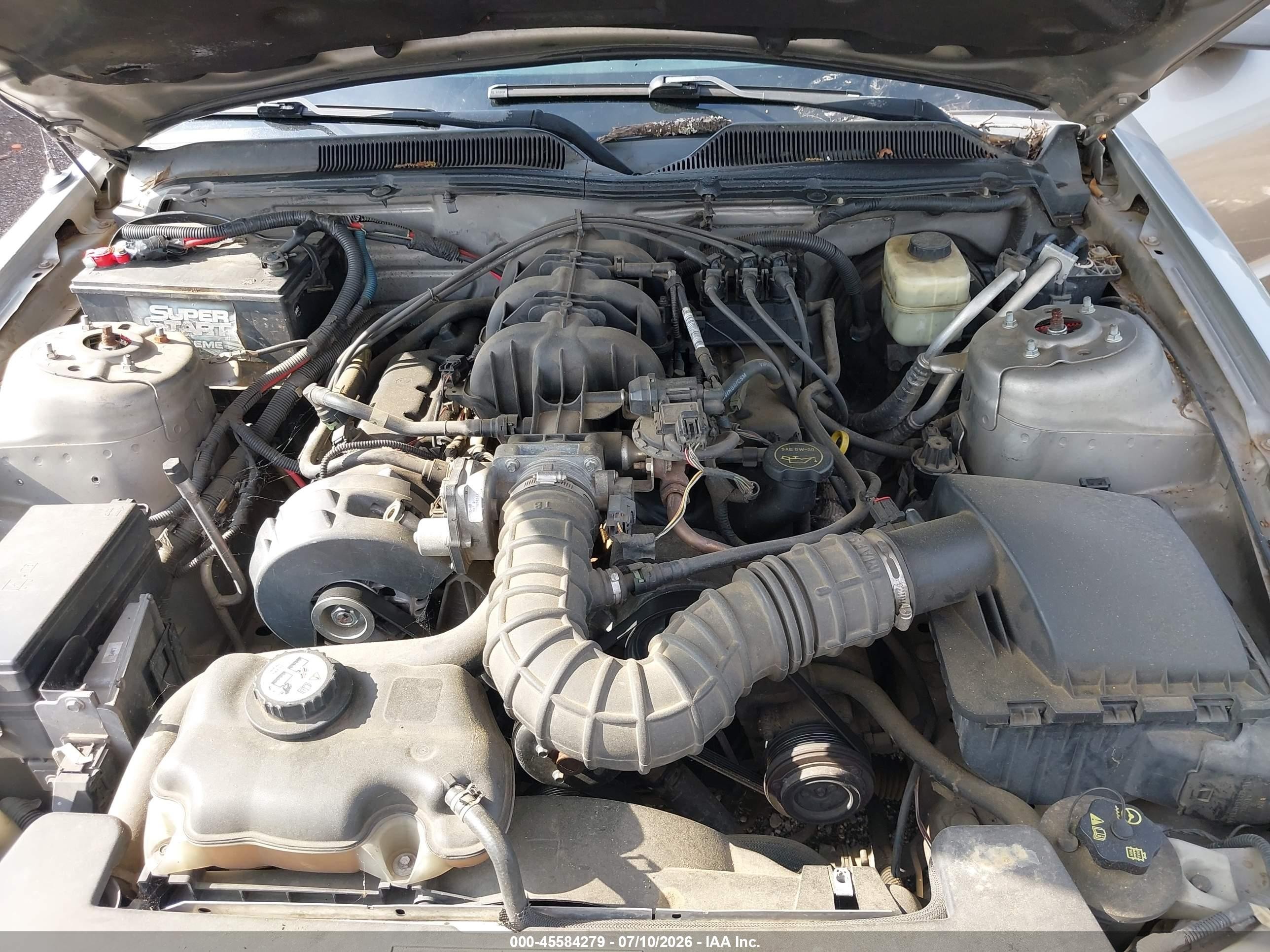 2008 Ford Mustang V6 Deluxe/v6 Premium Silver vin: 1ZVHT80N585155014