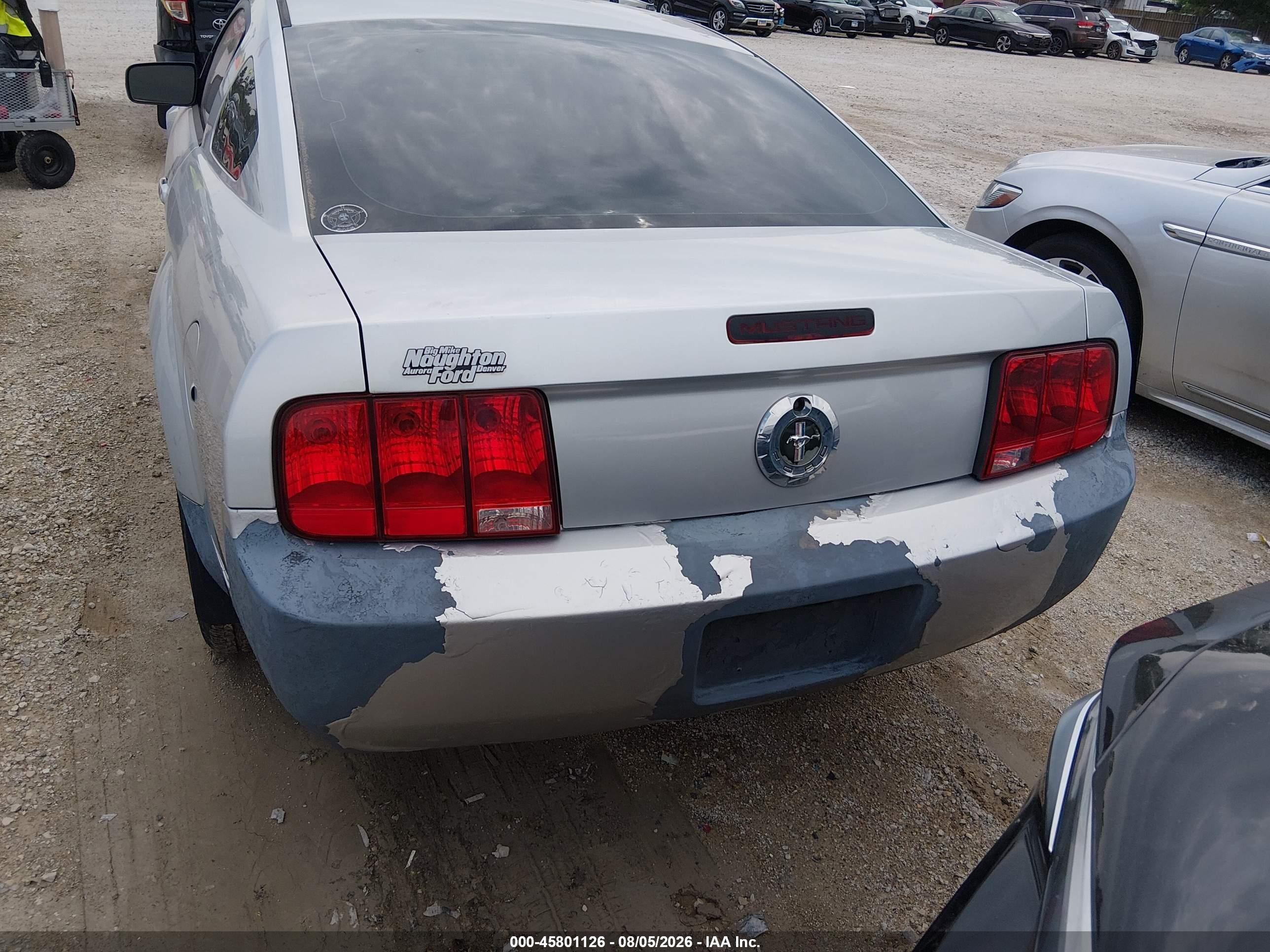 2009 Ford Mustang V6/v6 Premium Silver vin: 1ZVHT80N595123150