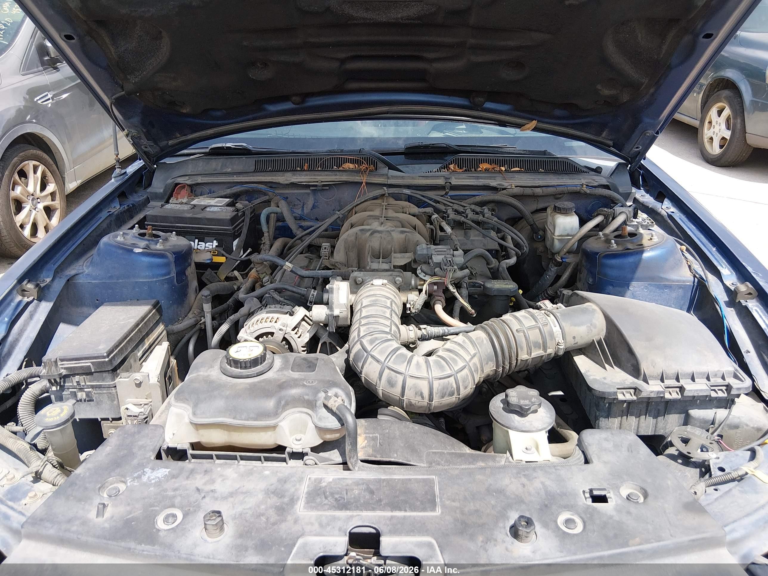 2009 Ford Mustang V6/v6 Premium Синий vin: 1ZVHT80N595124086