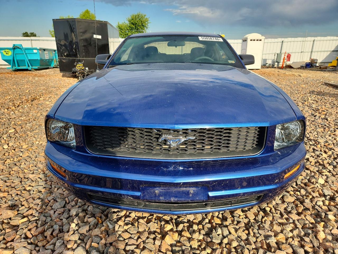 2009 Ford Mustang Blue vin: 1ZVHT80N595134388
