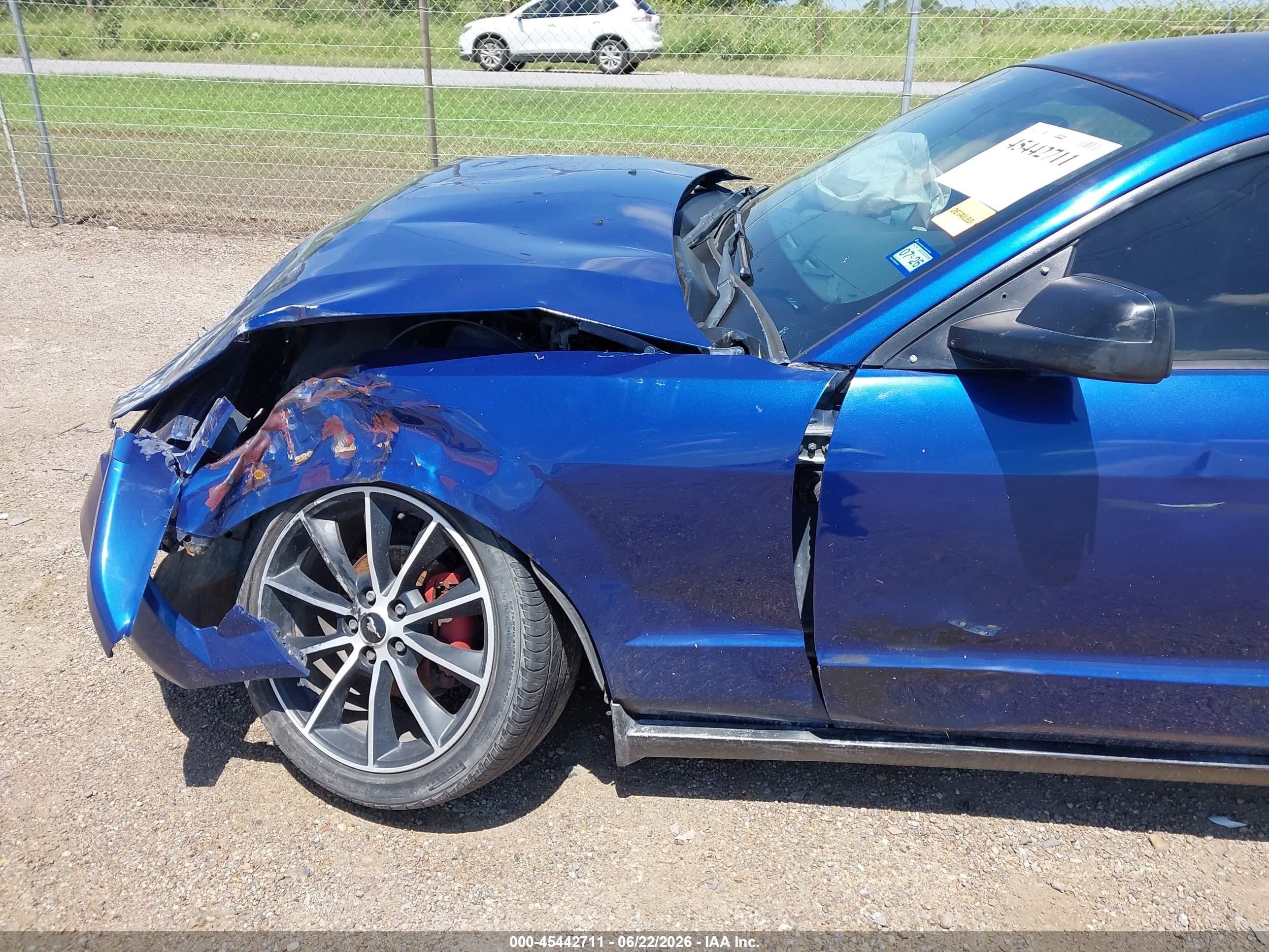 2009 Ford Mustang V6/v6 Premium Blue vin: 1ZVHT80N595144029