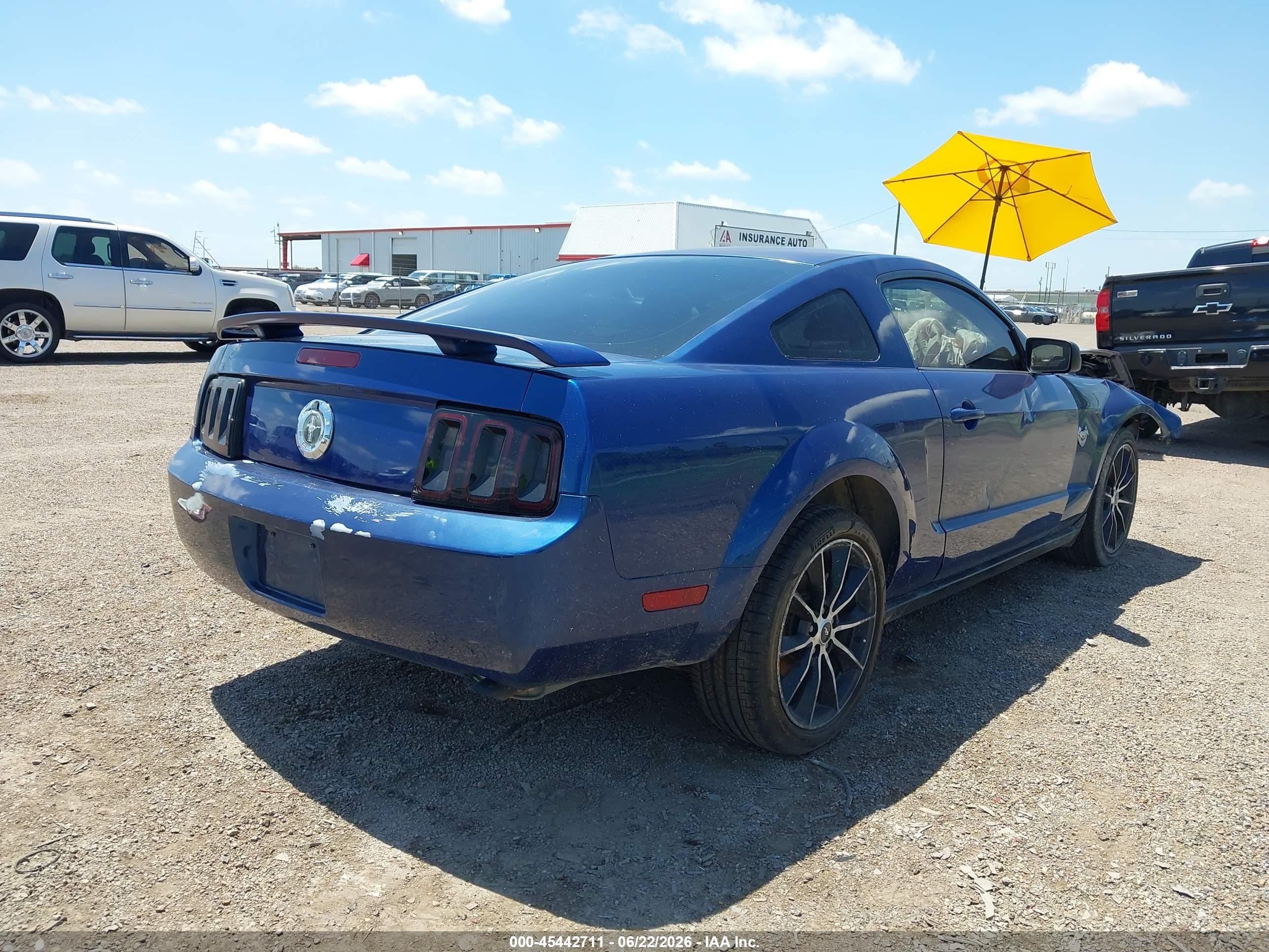 2009 Ford Mustang V6/v6 Premium Blue vin: 1ZVHT80N595144029