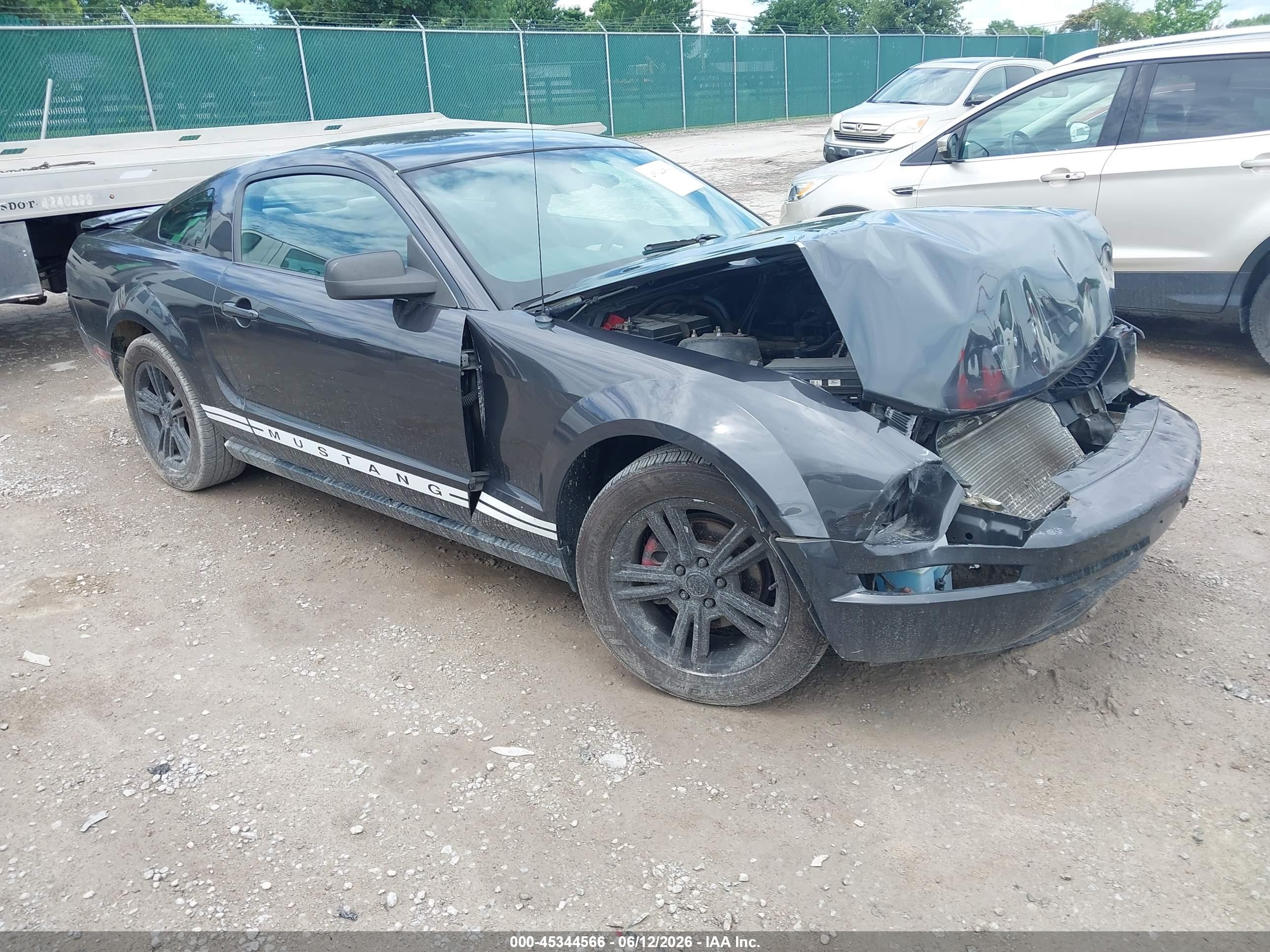 2008 Ford Mustang V6 Deluxe/v6 Premium Black vin: 1ZVHT80N685114746