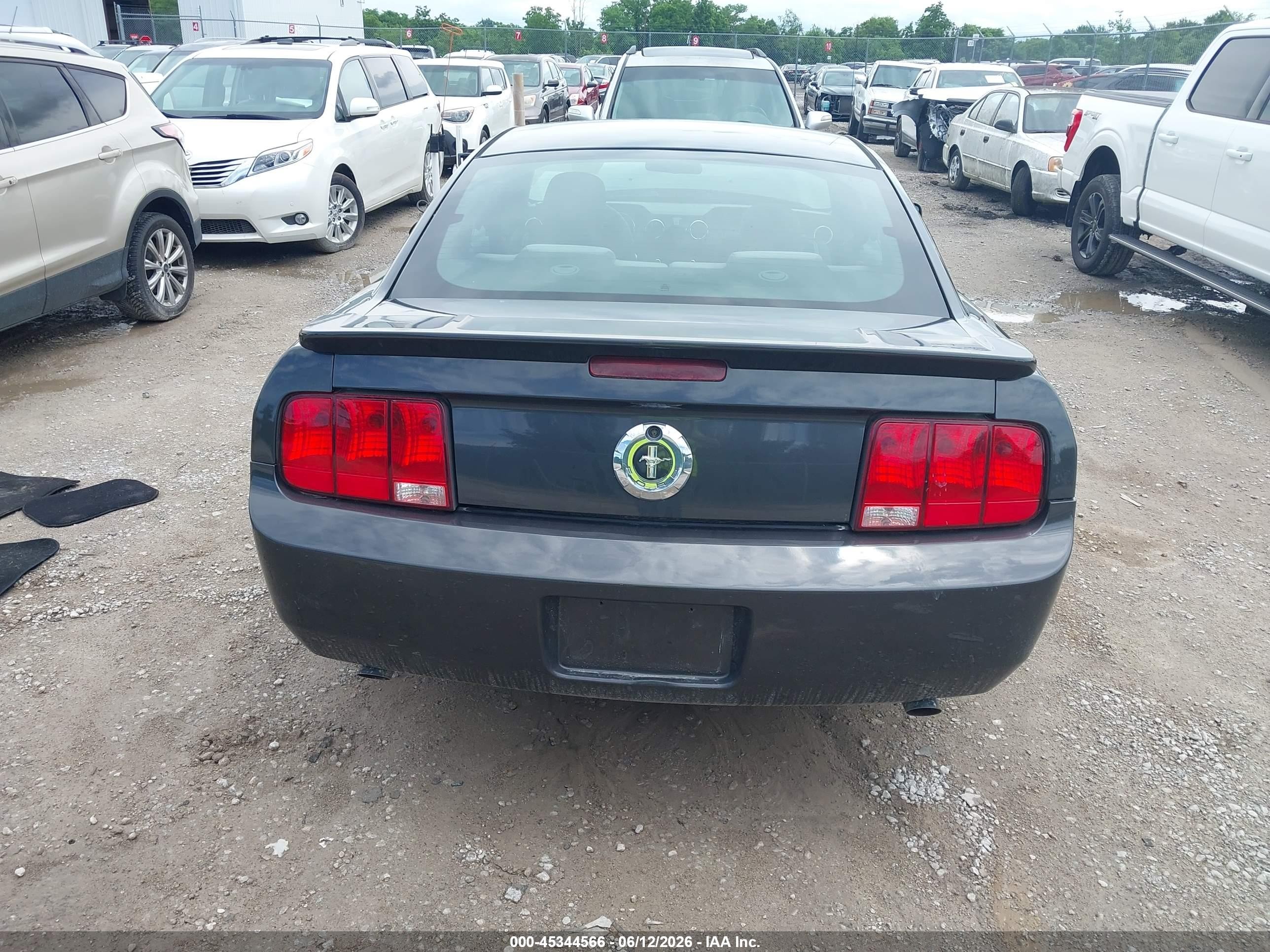 2008 Ford Mustang V6 Deluxe/v6 Premium Black vin: 1ZVHT80N685114746