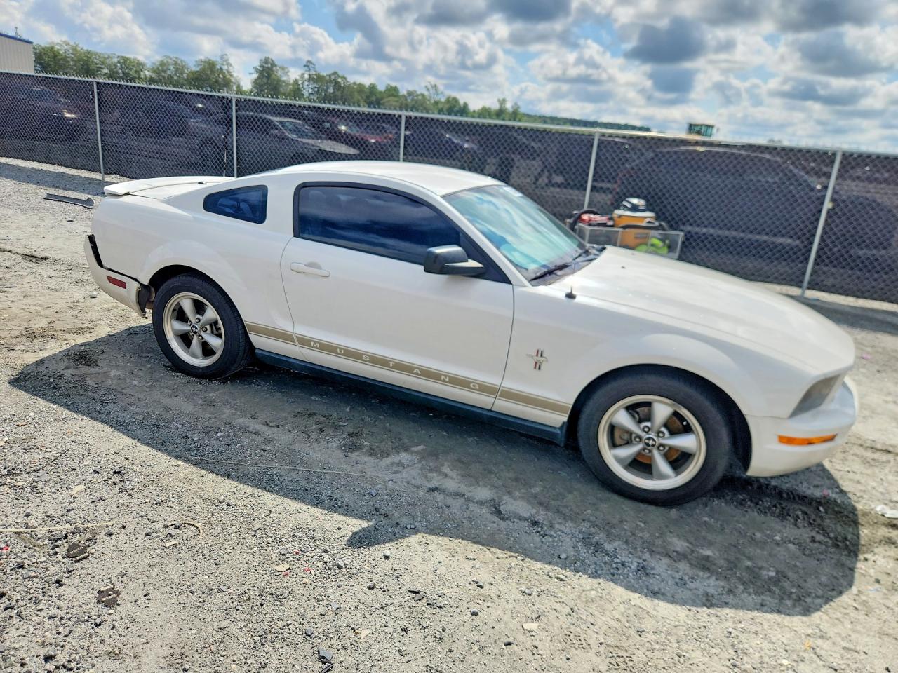 2008 Ford Mustang White vin: 1ZVHT80N685130851