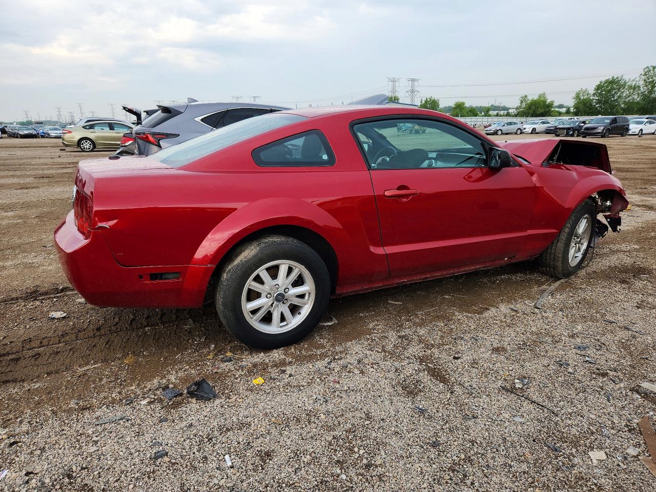 2008 Ford Mustang Red vin: 1ZVHT80N685178351
