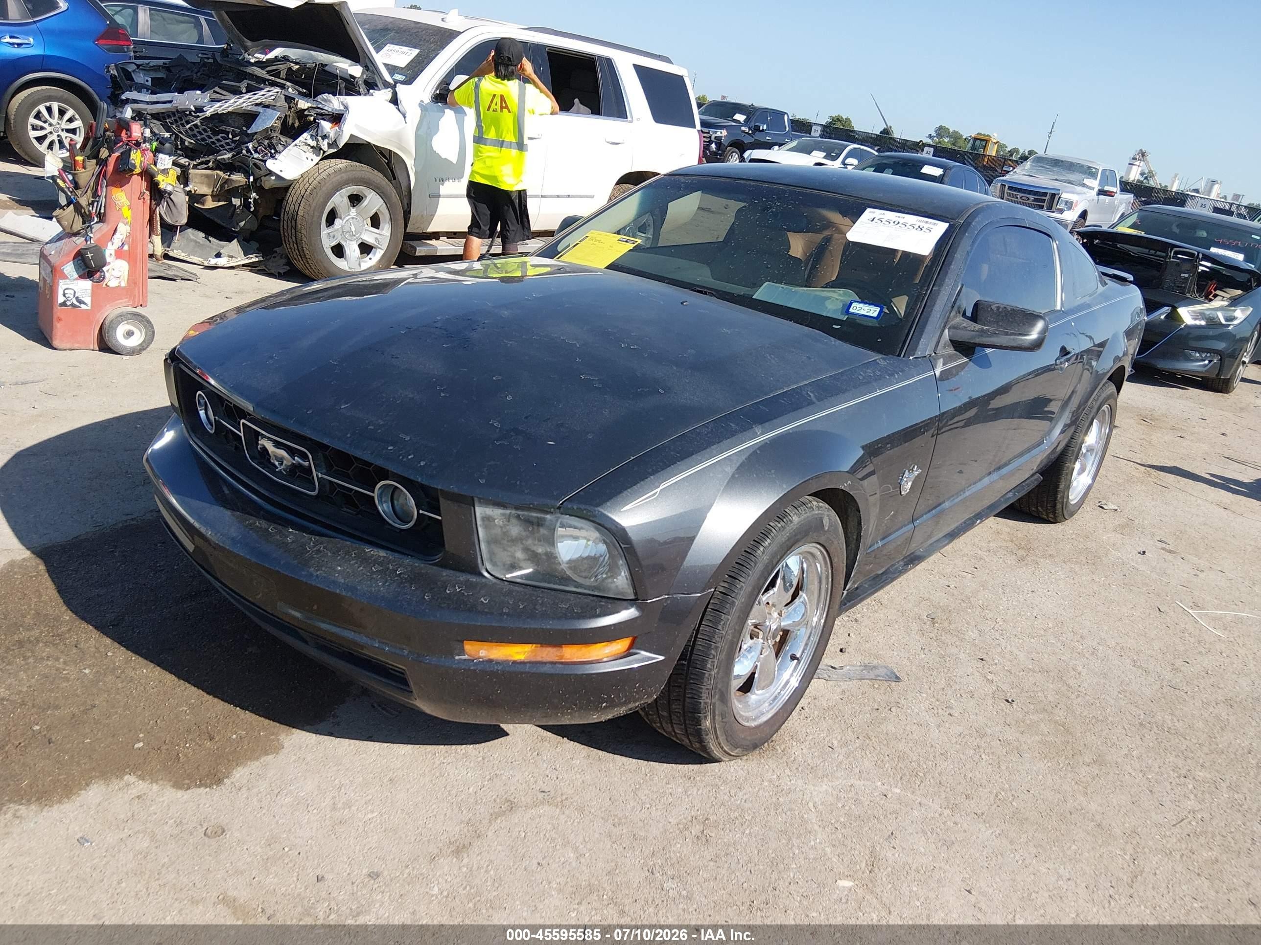 2009 Ford Mustang V6/v6 Premium Black vin: 1ZVHT80N695101934
