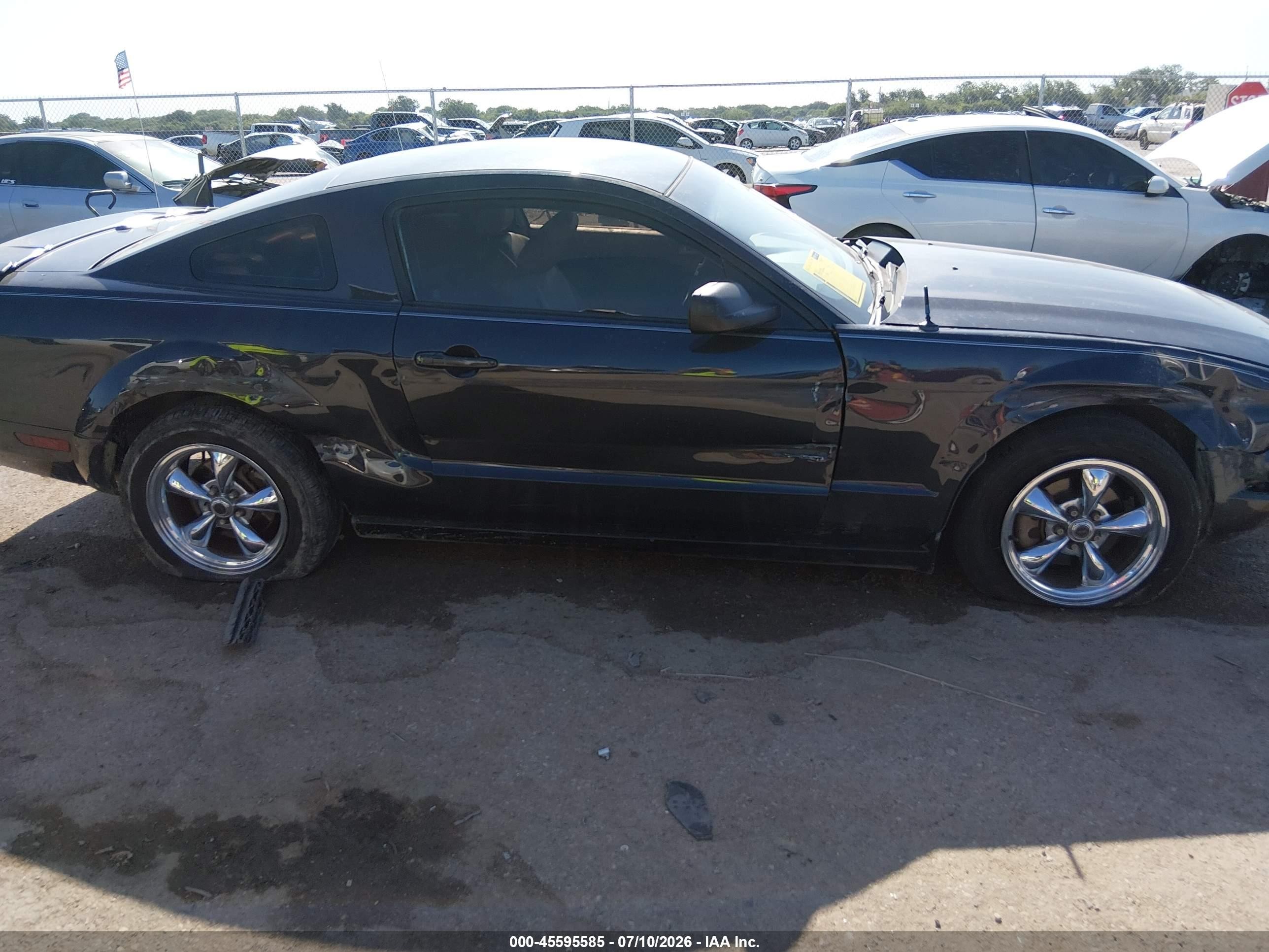 2009 Ford Mustang V6/v6 Premium Black vin: 1ZVHT80N695101934