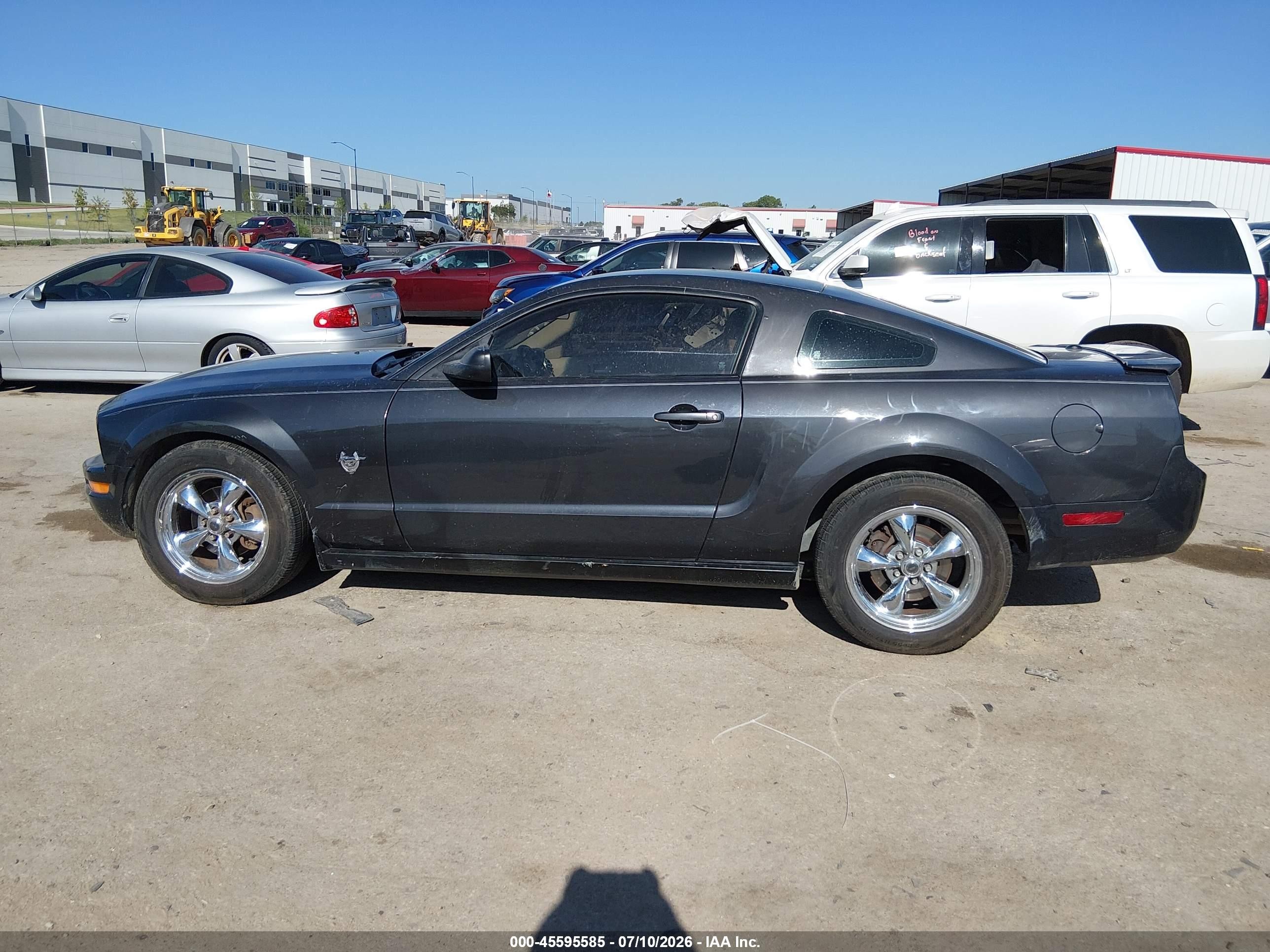 2009 Ford Mustang V6/v6 Premium Black vin: 1ZVHT80N695101934