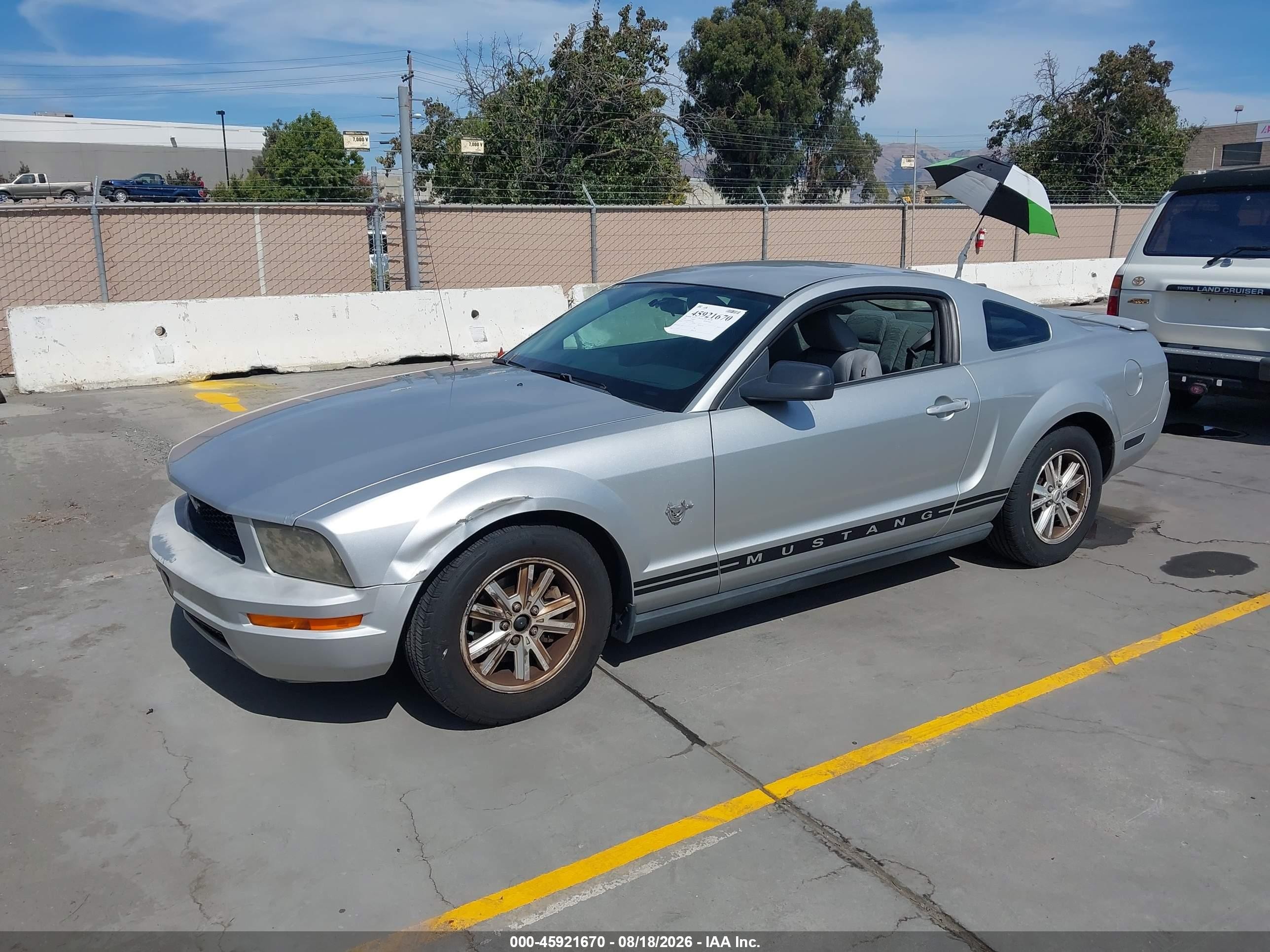2009 Ford Mustang V6/v6 Premium Silver vin: 1ZVHT80N695105921