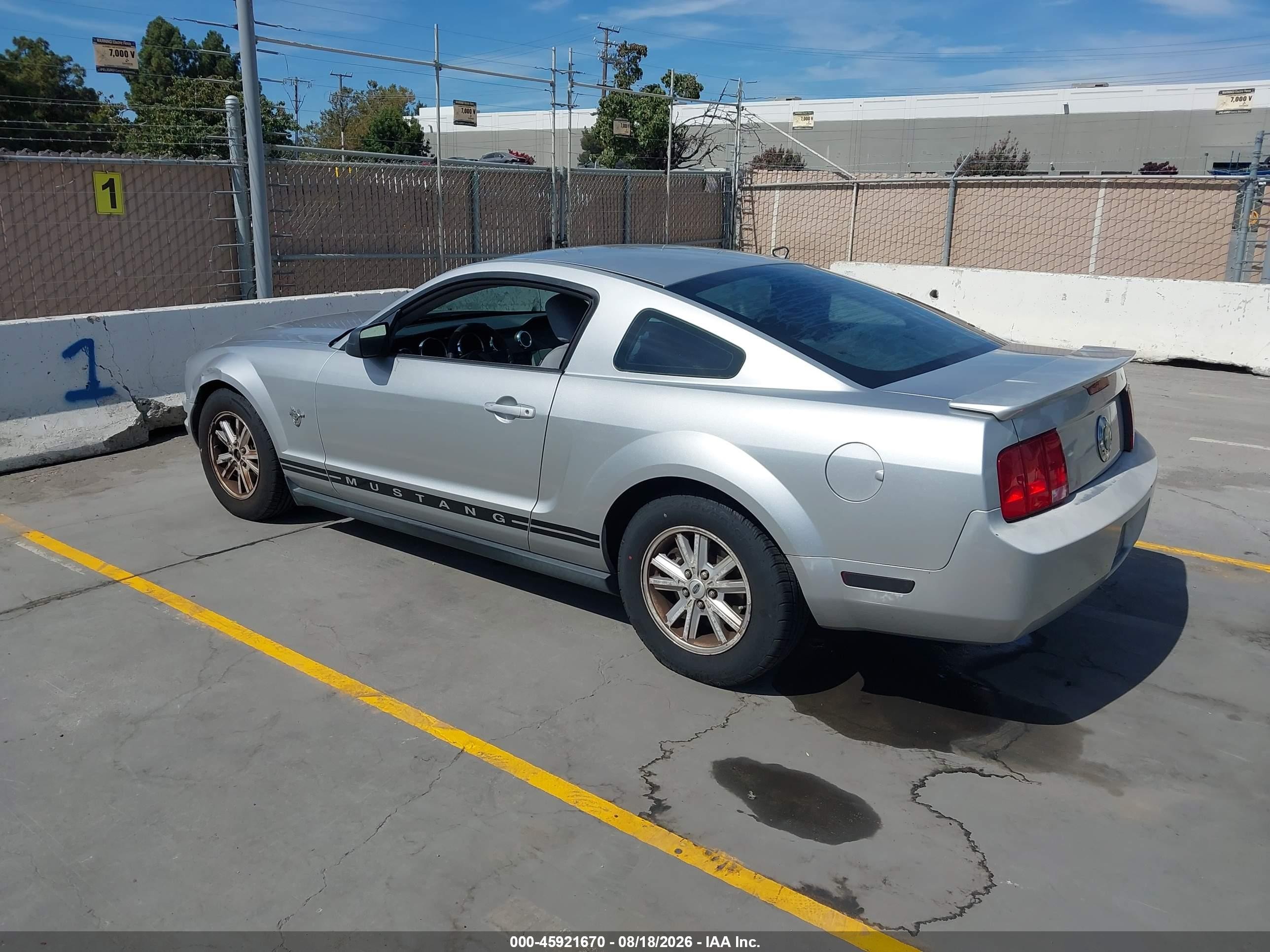 2009 Ford Mustang V6/v6 Premium Silver vin: 1ZVHT80N695105921