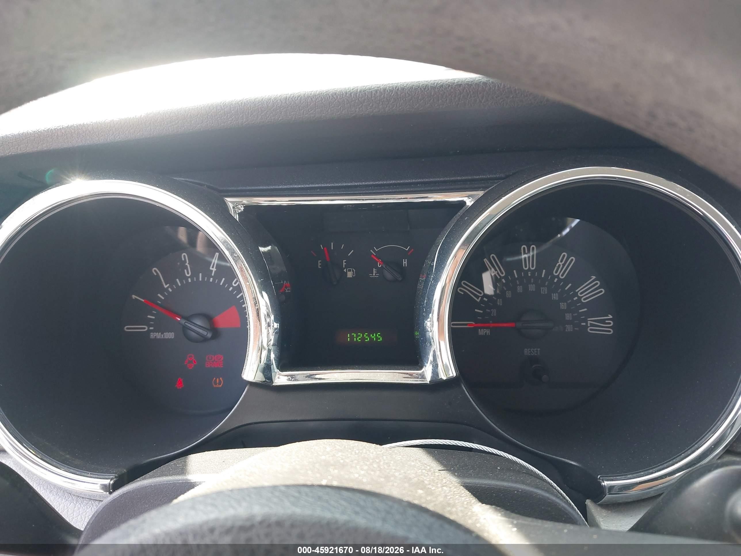 2009 Ford Mustang V6/v6 Premium Silver vin: 1ZVHT80N695105921