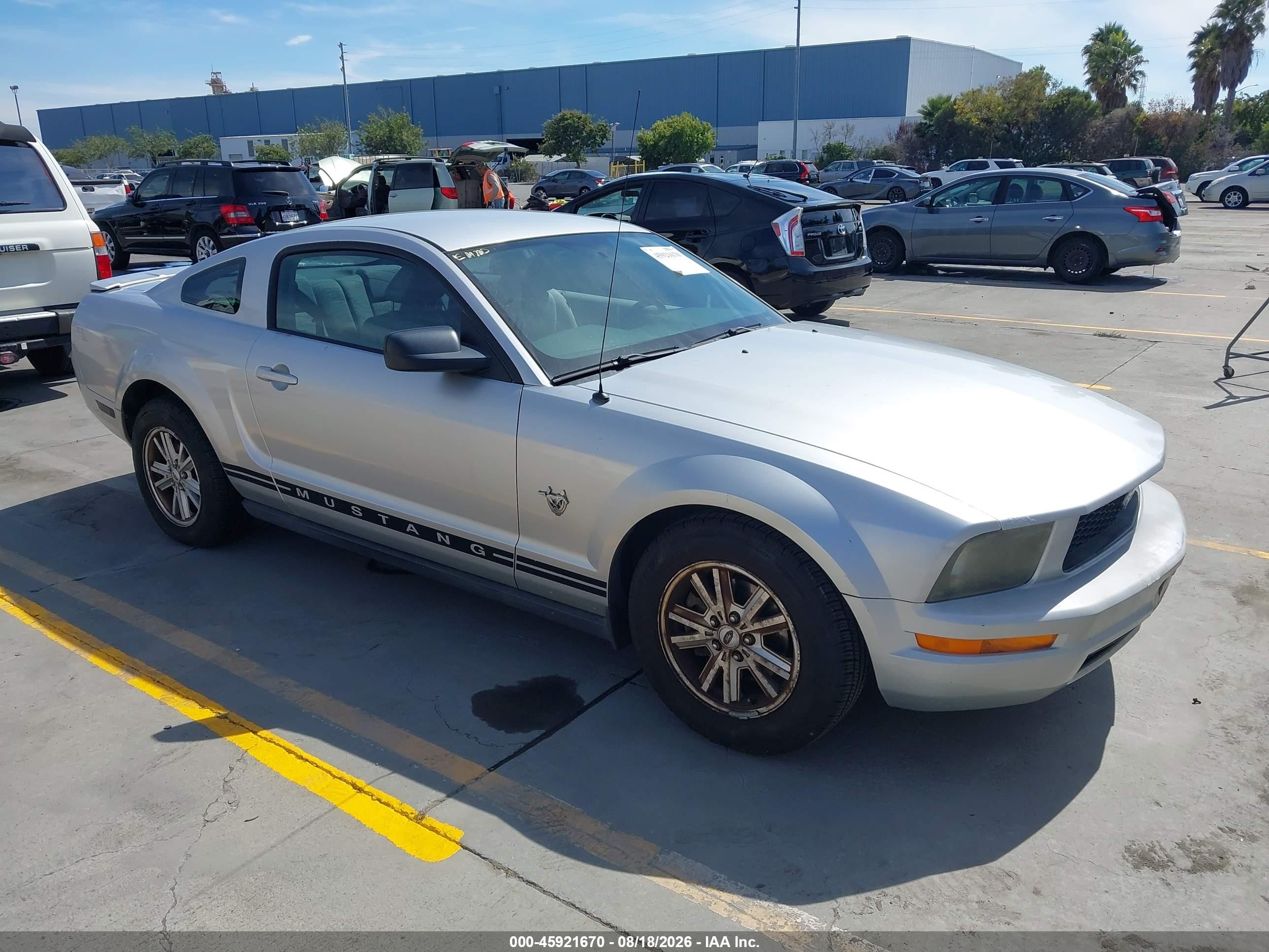 2009 Ford Mustang V6/v6 Premium Silver vin: 1ZVHT80N695105921