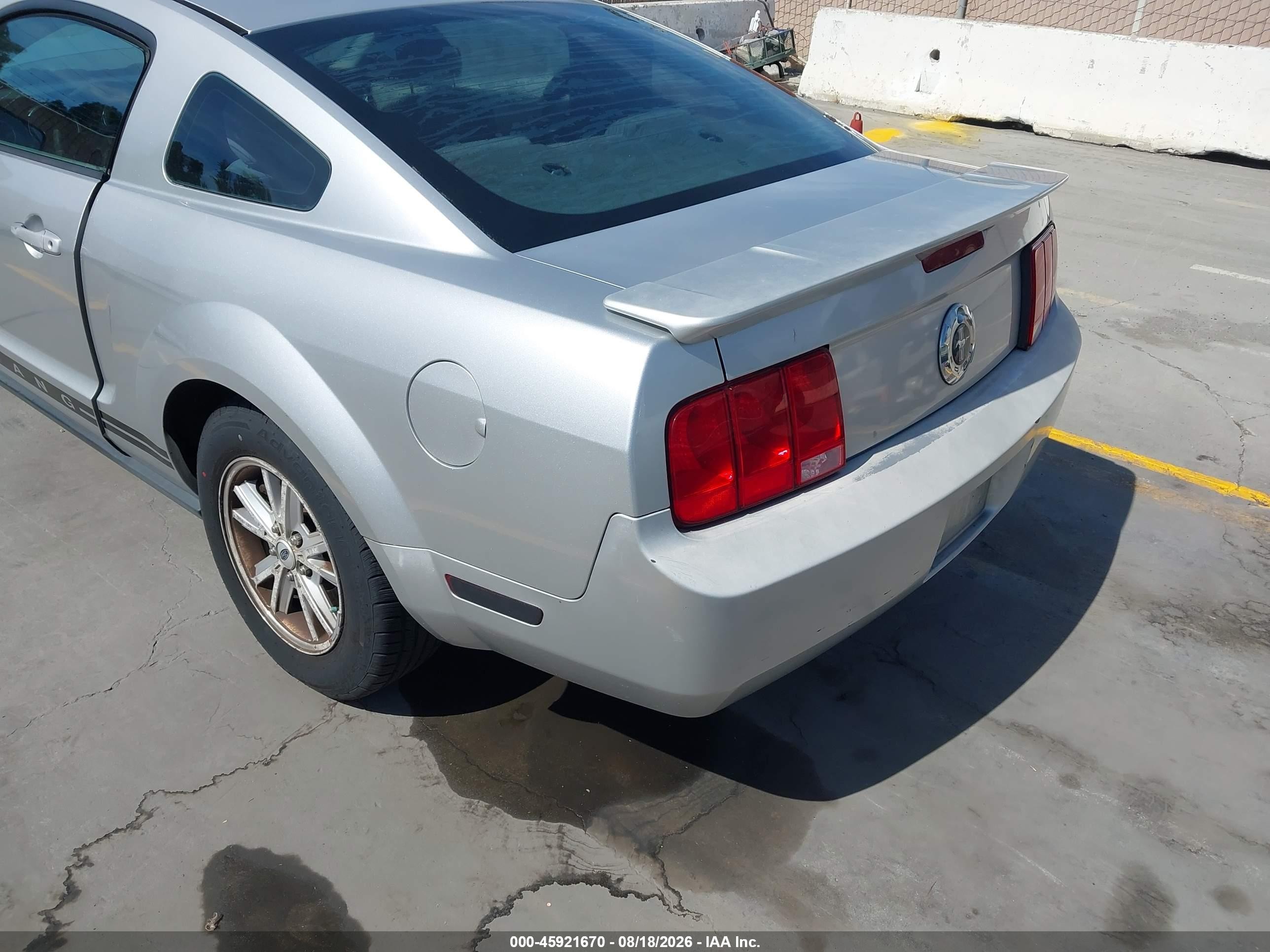 2009 Ford Mustang V6/v6 Premium Silver vin: 1ZVHT80N695105921