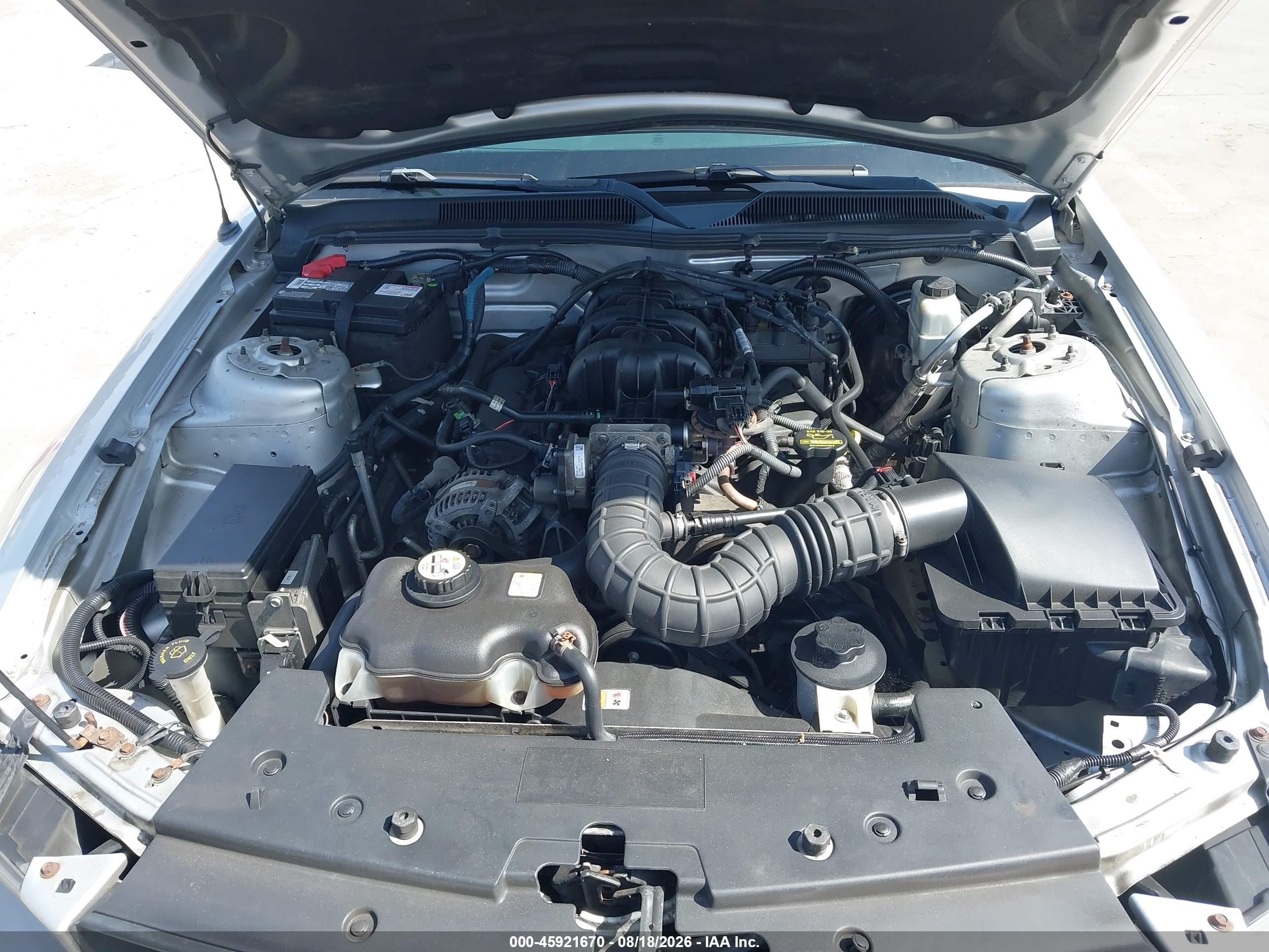 2009 Ford Mustang V6/v6 Premium Silver vin: 1ZVHT80N695105921