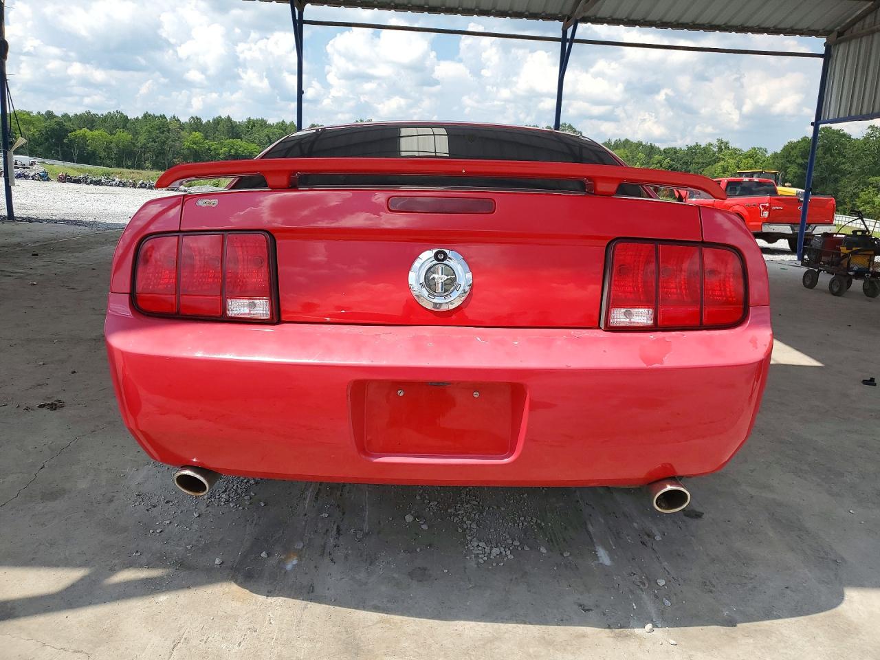 2006 Ford Mustang Red vin: 1ZVHT80N765139121