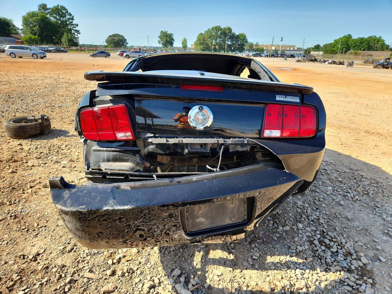 2007 Ford Mustang Black vin: 1ZVHT80N775303310