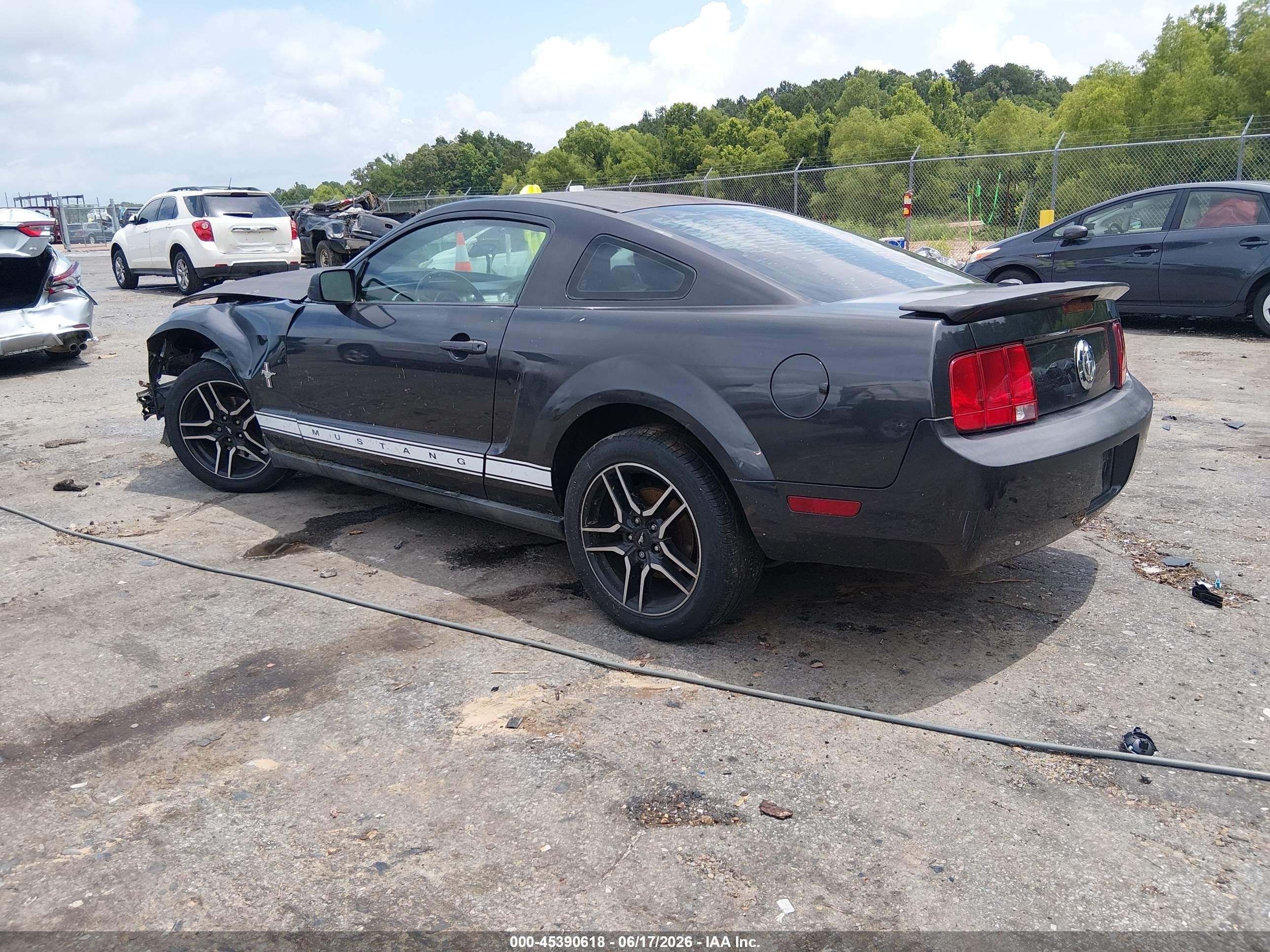 2008 Ford Mustang V6 Deluxe/v6 Premium Black vin: 1ZVHT80N785111578