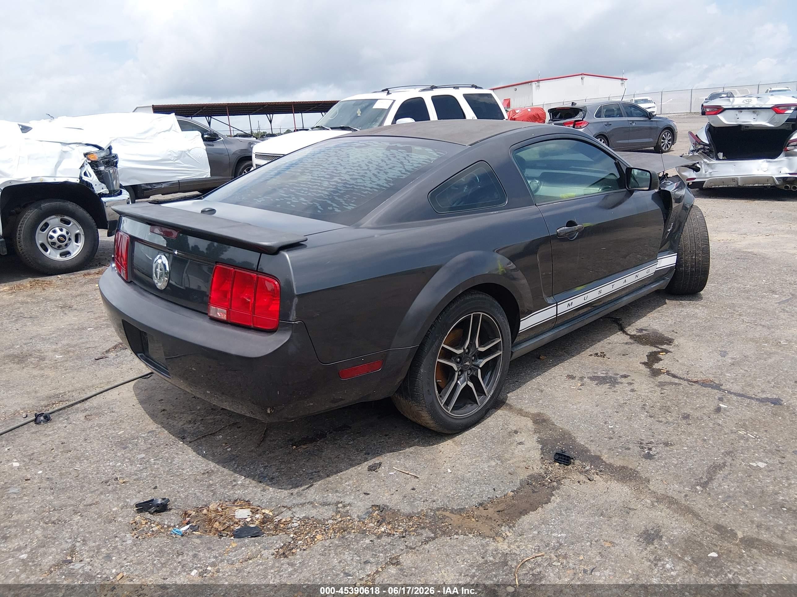 2008 Ford Mustang V6 Deluxe/v6 Premium Black vin: 1ZVHT80N785111578