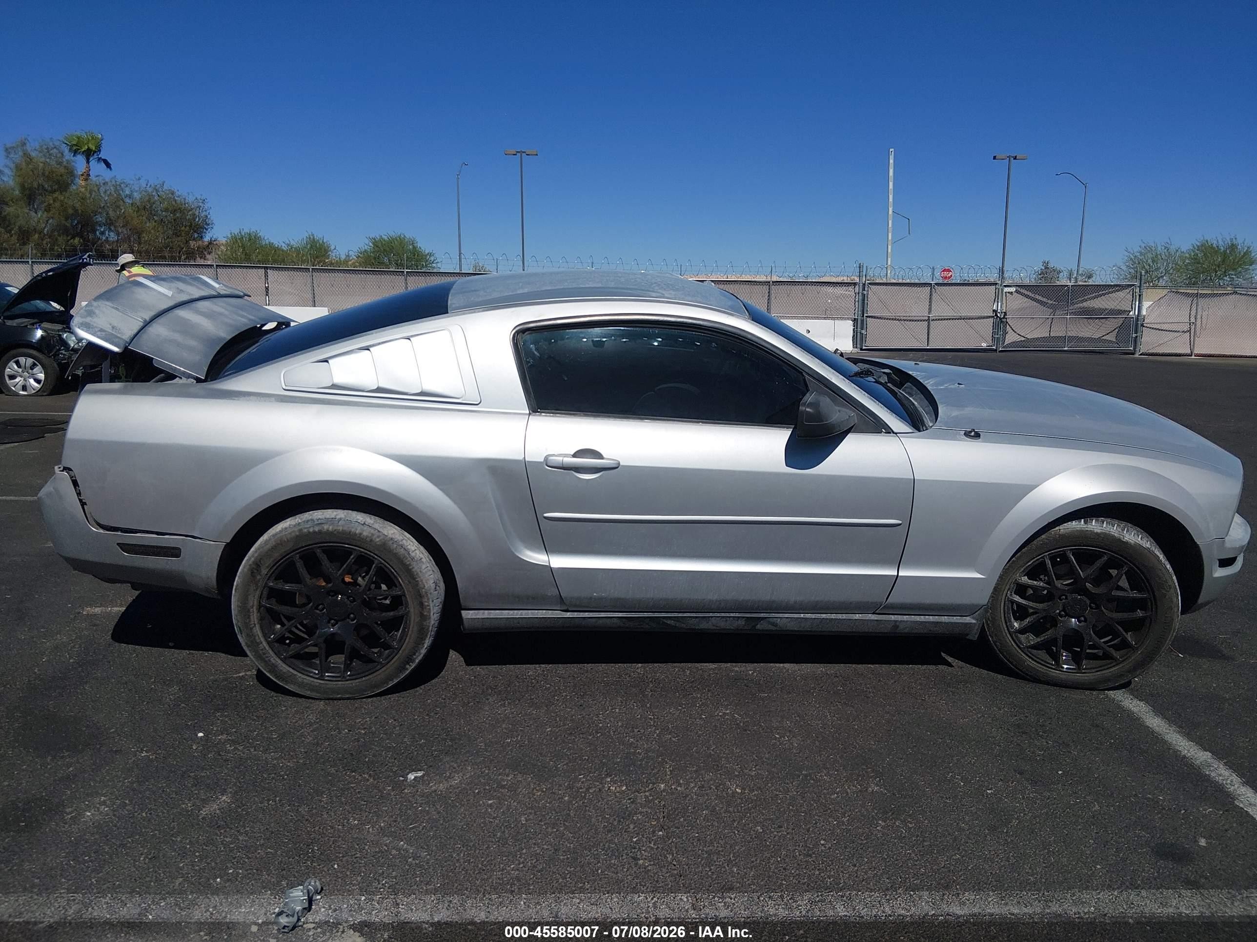 2008 Ford Mustang V6 Deluxe/v6 Premium Silver vin: 1ZVHT80N785196678