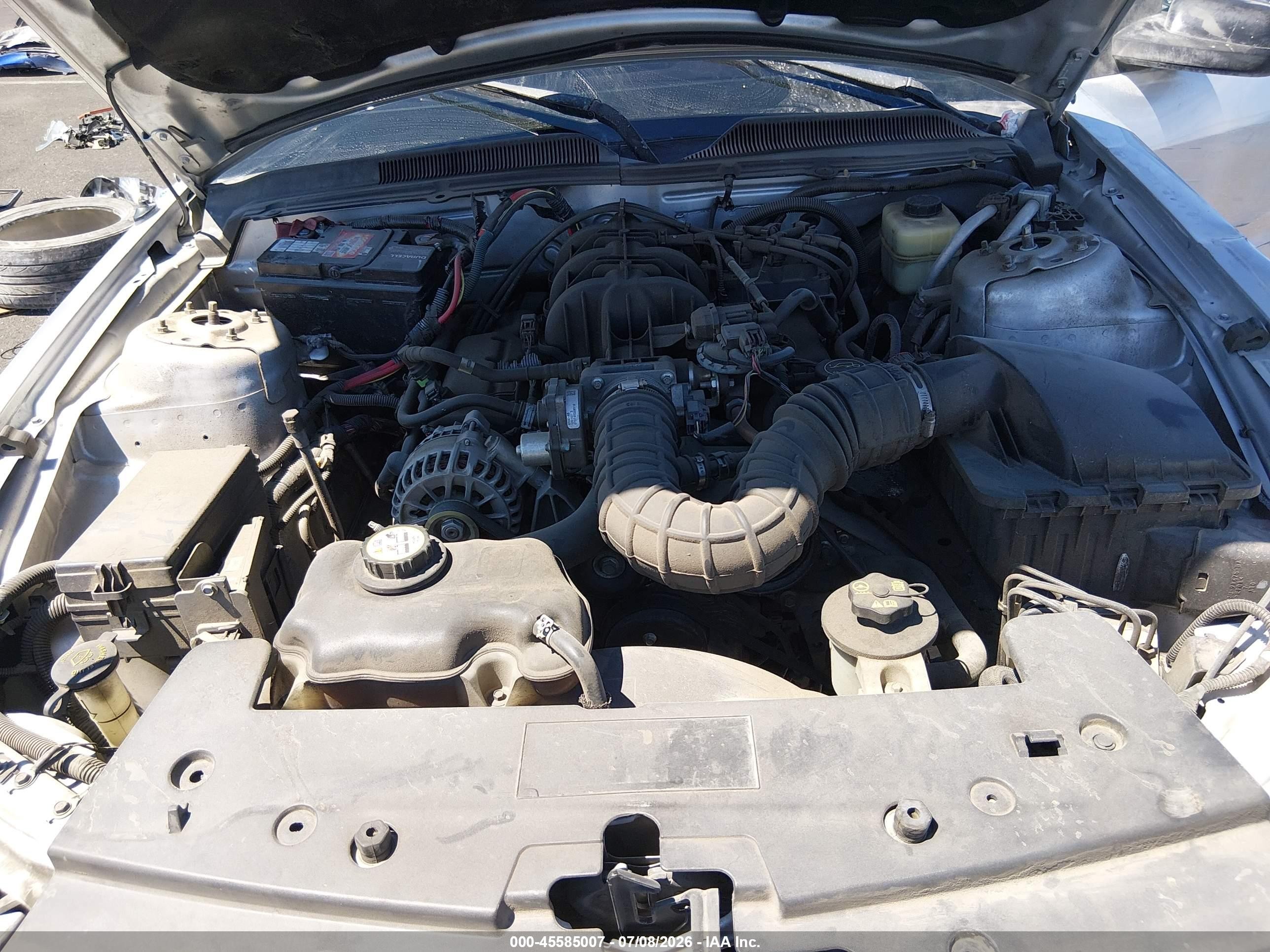 2008 Ford Mustang V6 Deluxe/v6 Premium Silver vin: 1ZVHT80N785196678