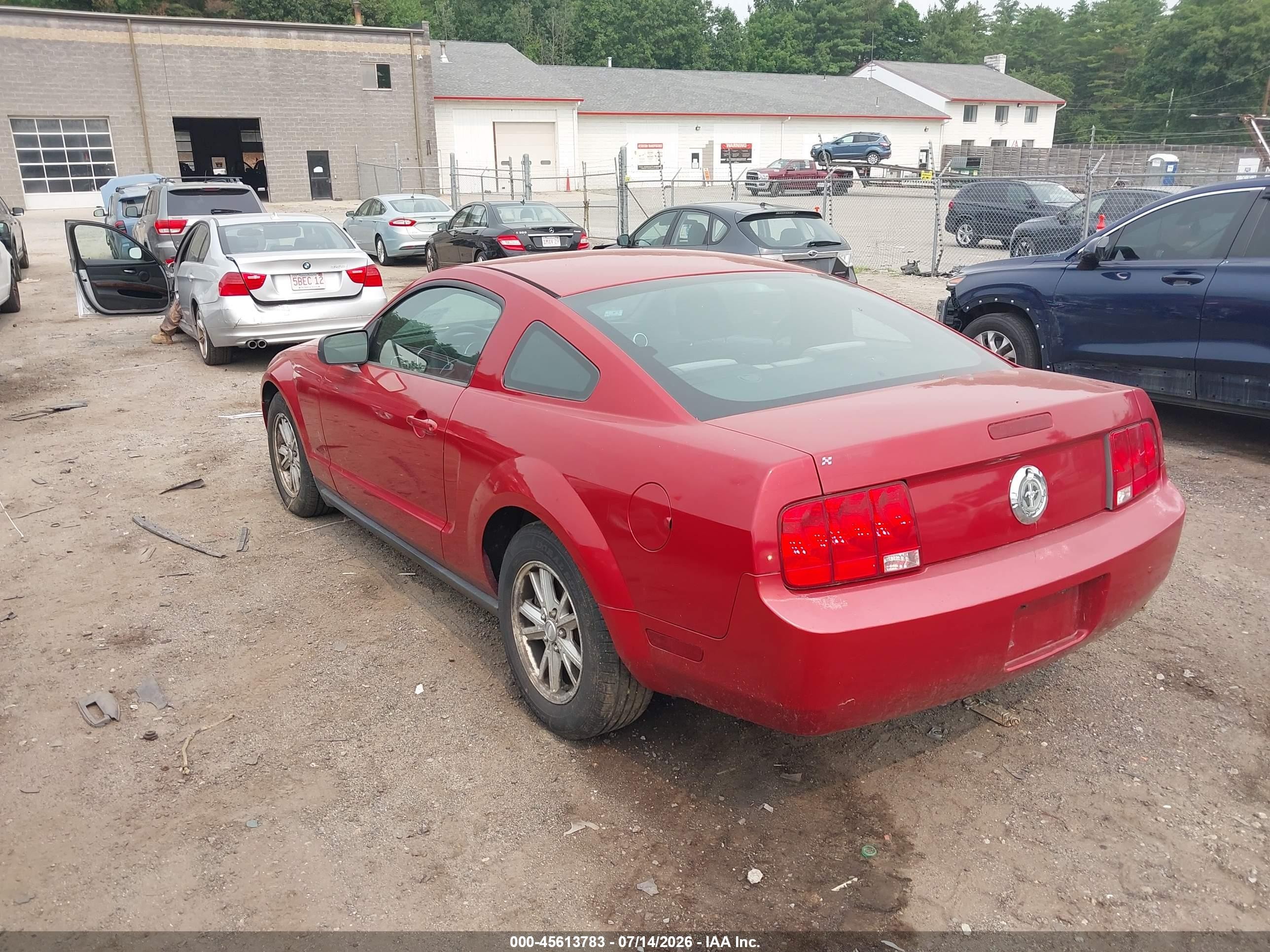 2008 Ford Mustang   Red vin: 1ZVHT80N785199080