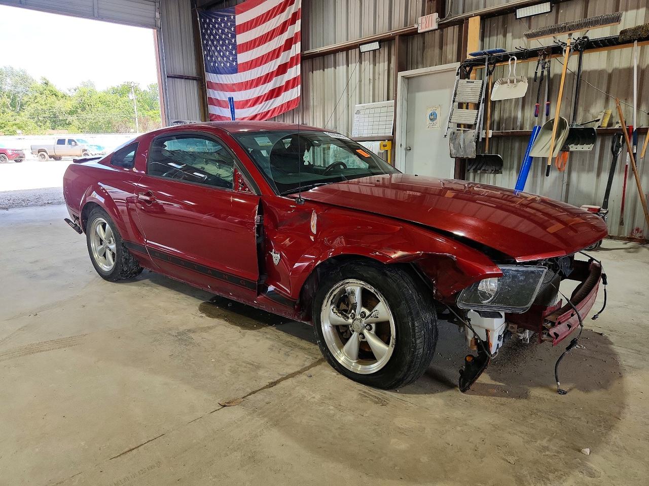 2009 Ford Mustang Red vin: 1ZVHT80N795102333