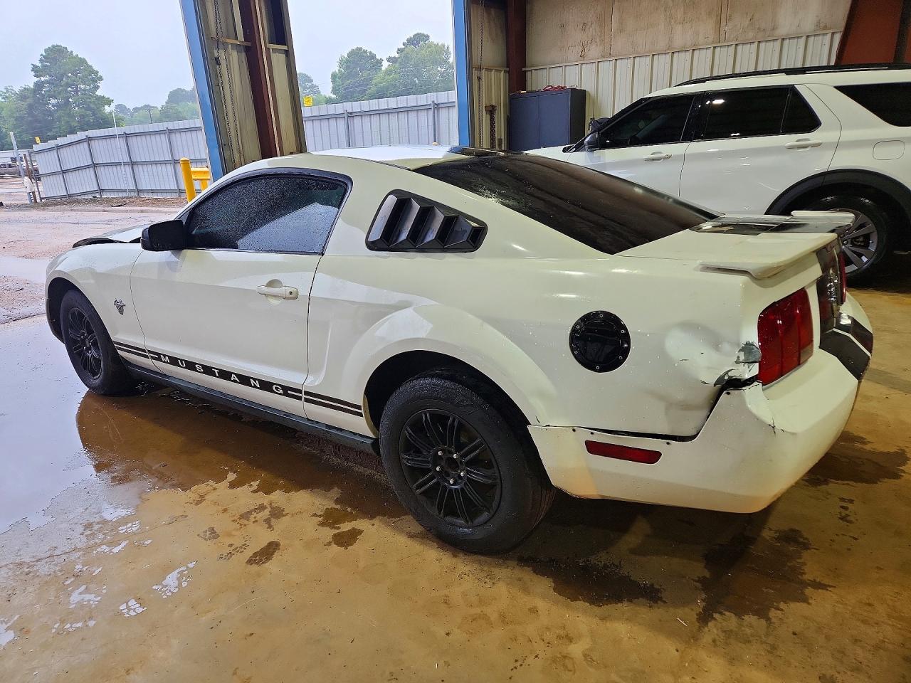 2009 Ford Mustang White vin: 1ZVHT80N795110898