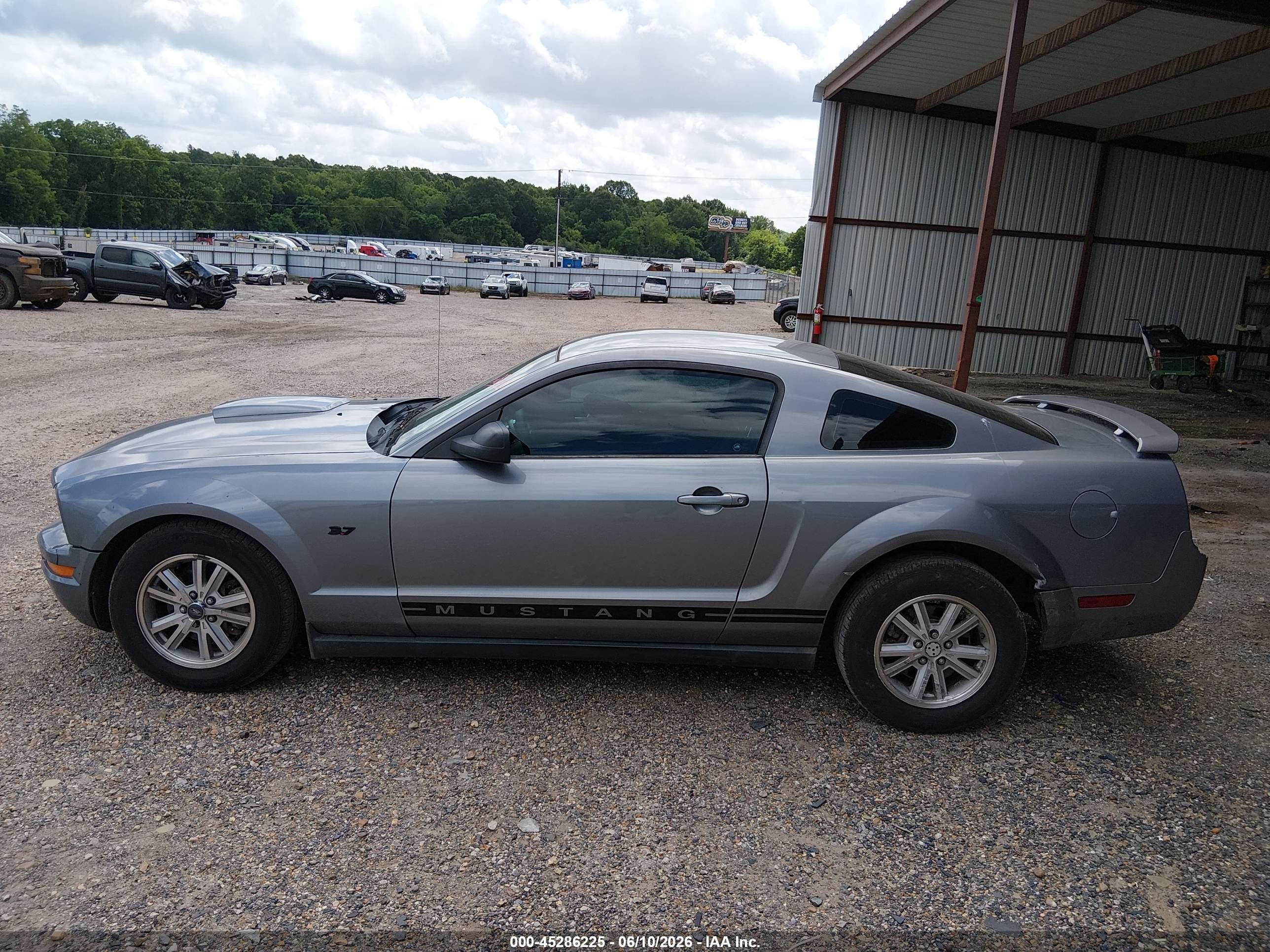 2006 Ford Mustang V6 Gray vin: 1ZVHT80N865196878