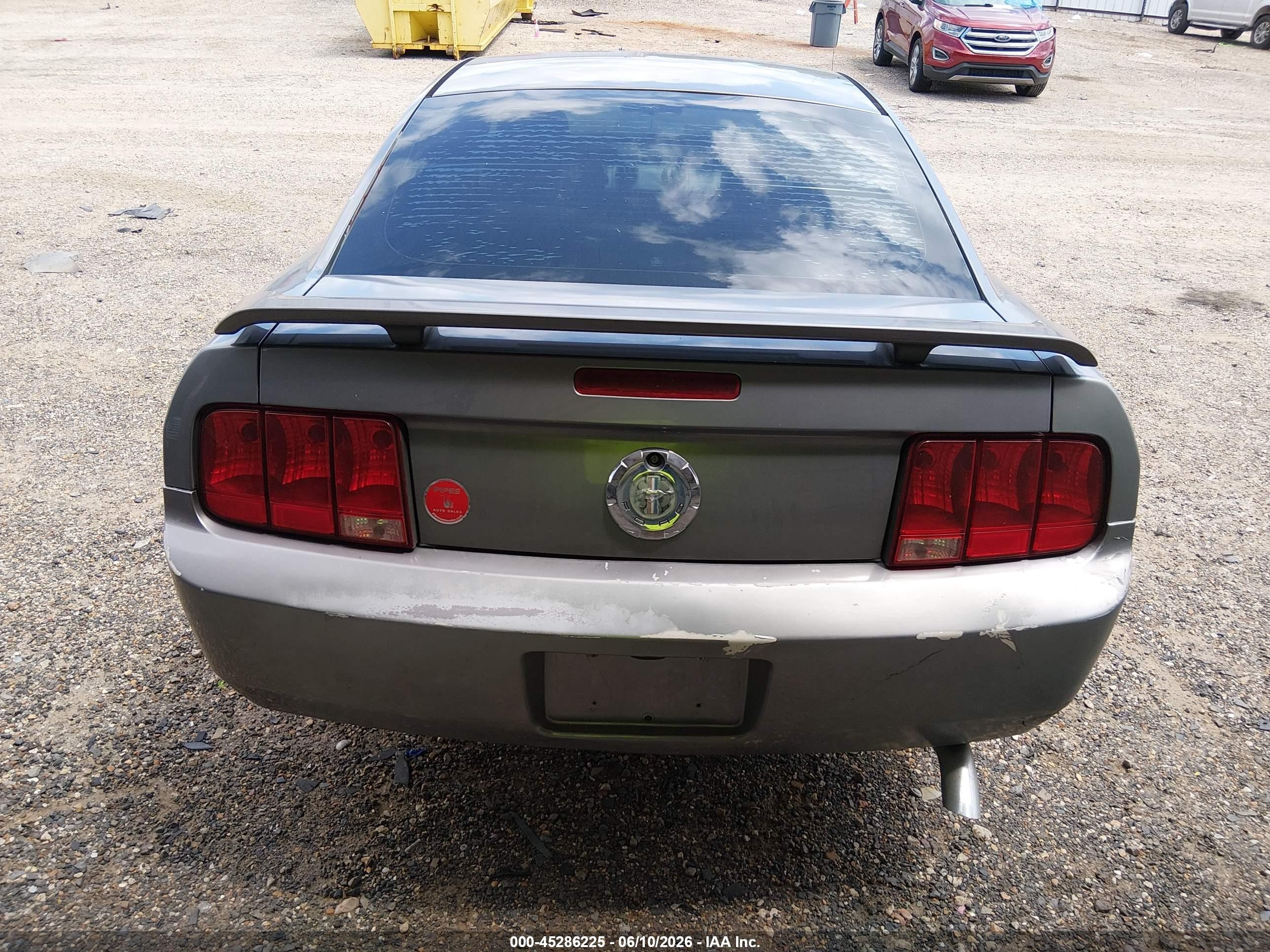 2006 Ford Mustang V6 Gray vin: 1ZVHT80N865196878