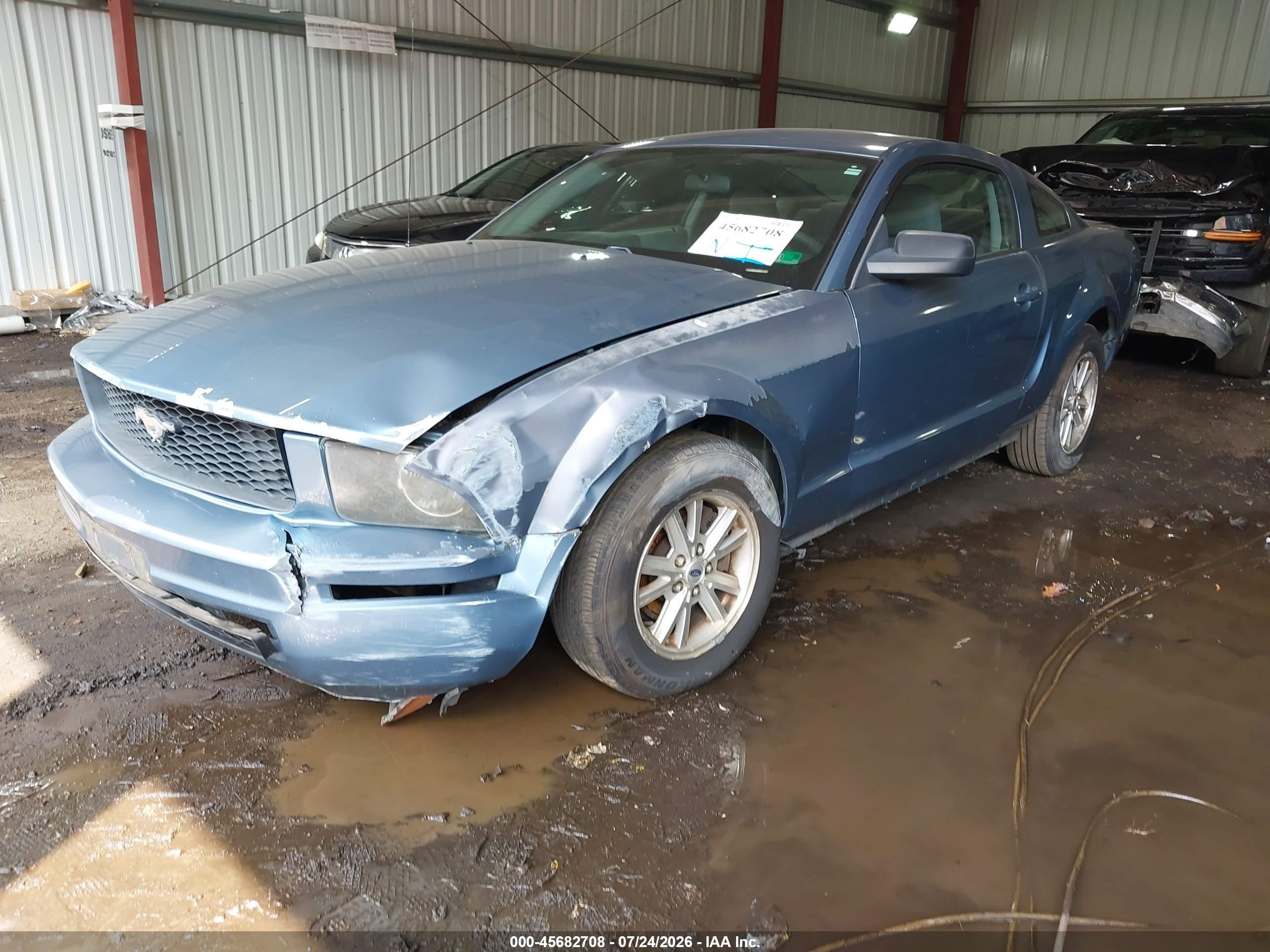 2006 Ford Mustang V6 Light Blue vin: 1ZVHT80N865260465