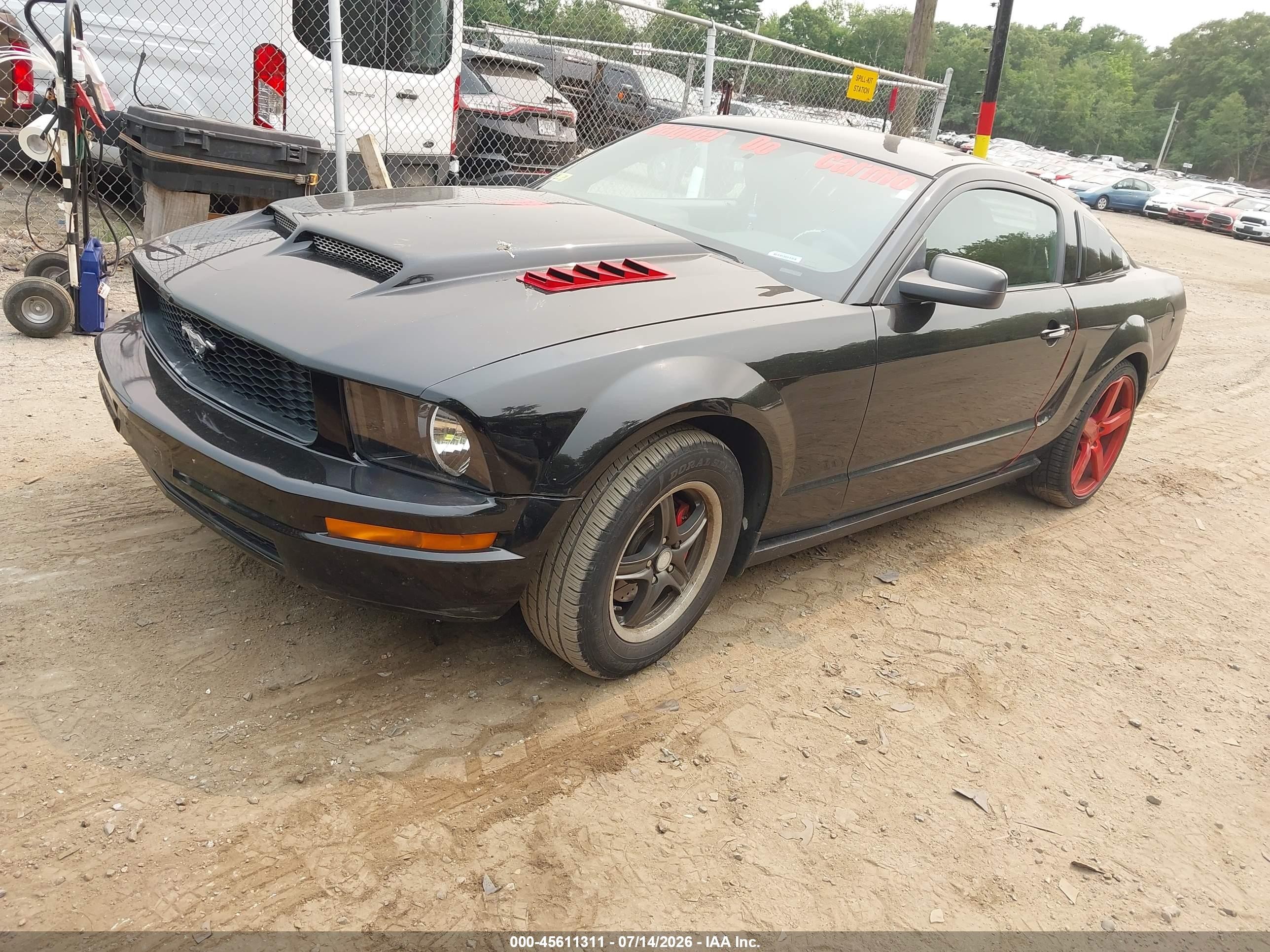 2007 Ford Mustang V6 Deluxe/v6 Premium Черный vin: 1ZVHT80N875366867