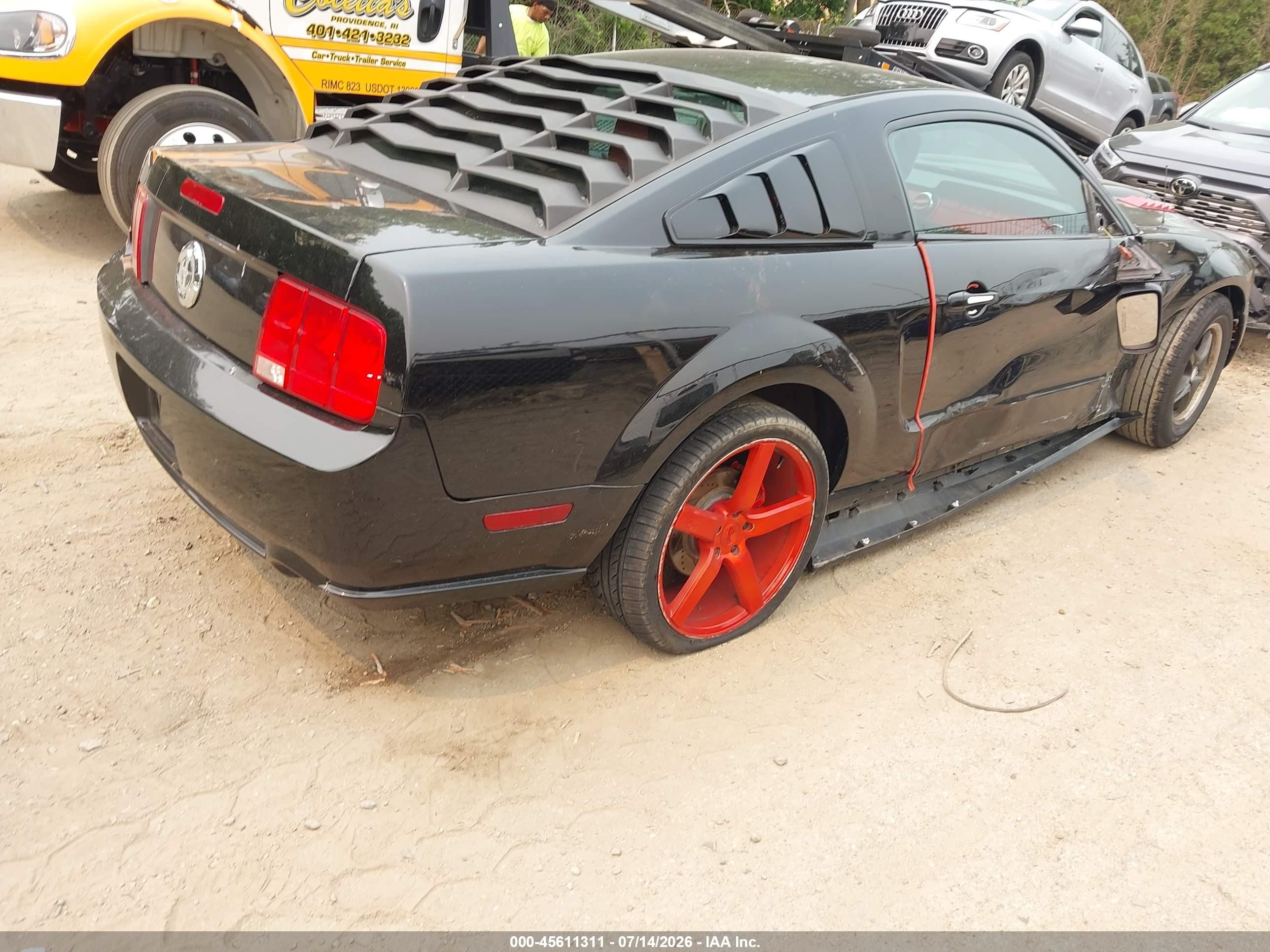 2007 Ford Mustang V6 Deluxe/v6 Premium Черный vin: 1ZVHT80N875366867