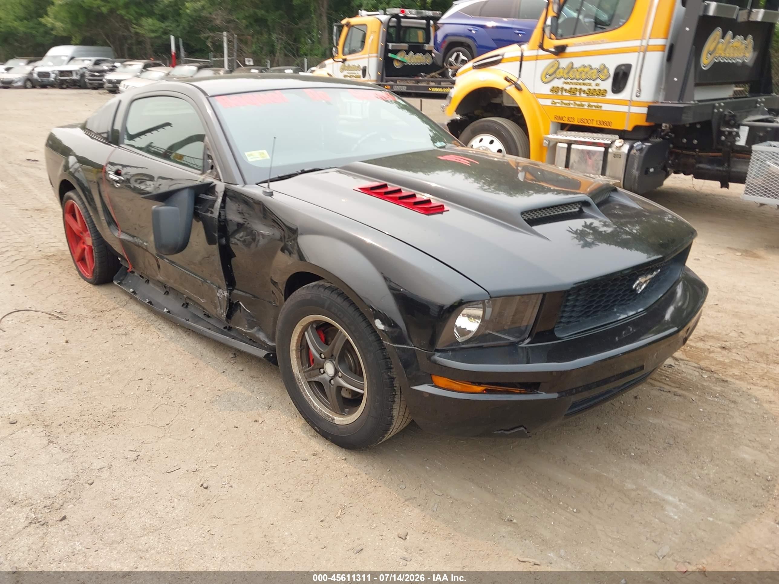 2007 Ford Mustang V6 Deluxe/v6 Premium Черный vin: 1ZVHT80N875366867