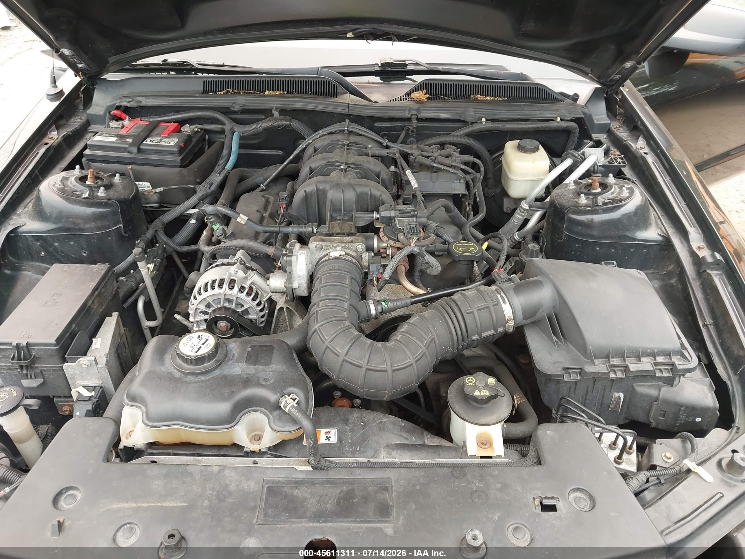 2007 Ford Mustang V6 Deluxe/v6 Premium Черный vin: 1ZVHT80N875366867
