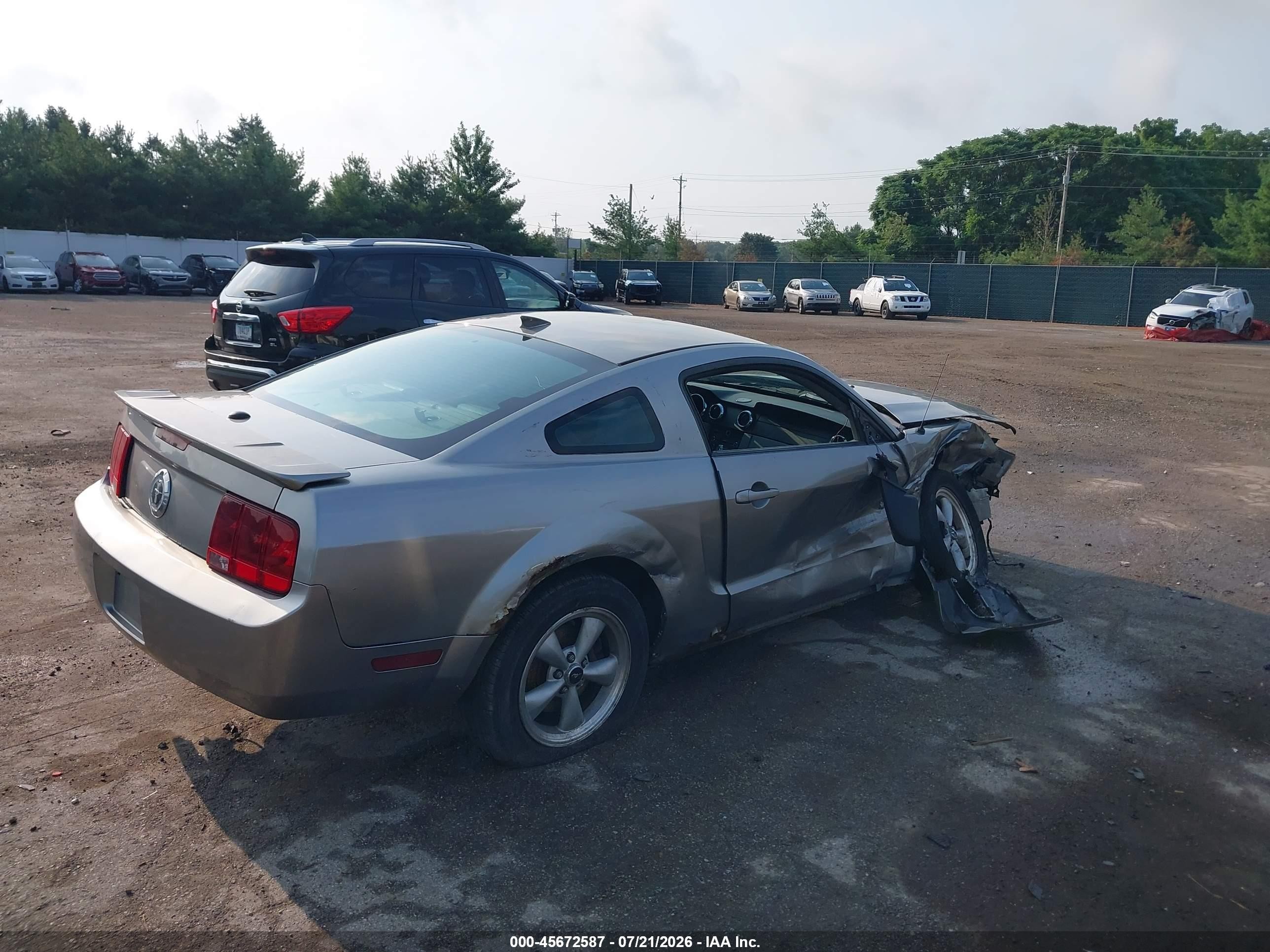 2008 Ford Mustang V6 Deluxe/v6 Premium Silver vin: 1ZVHT80N885120628