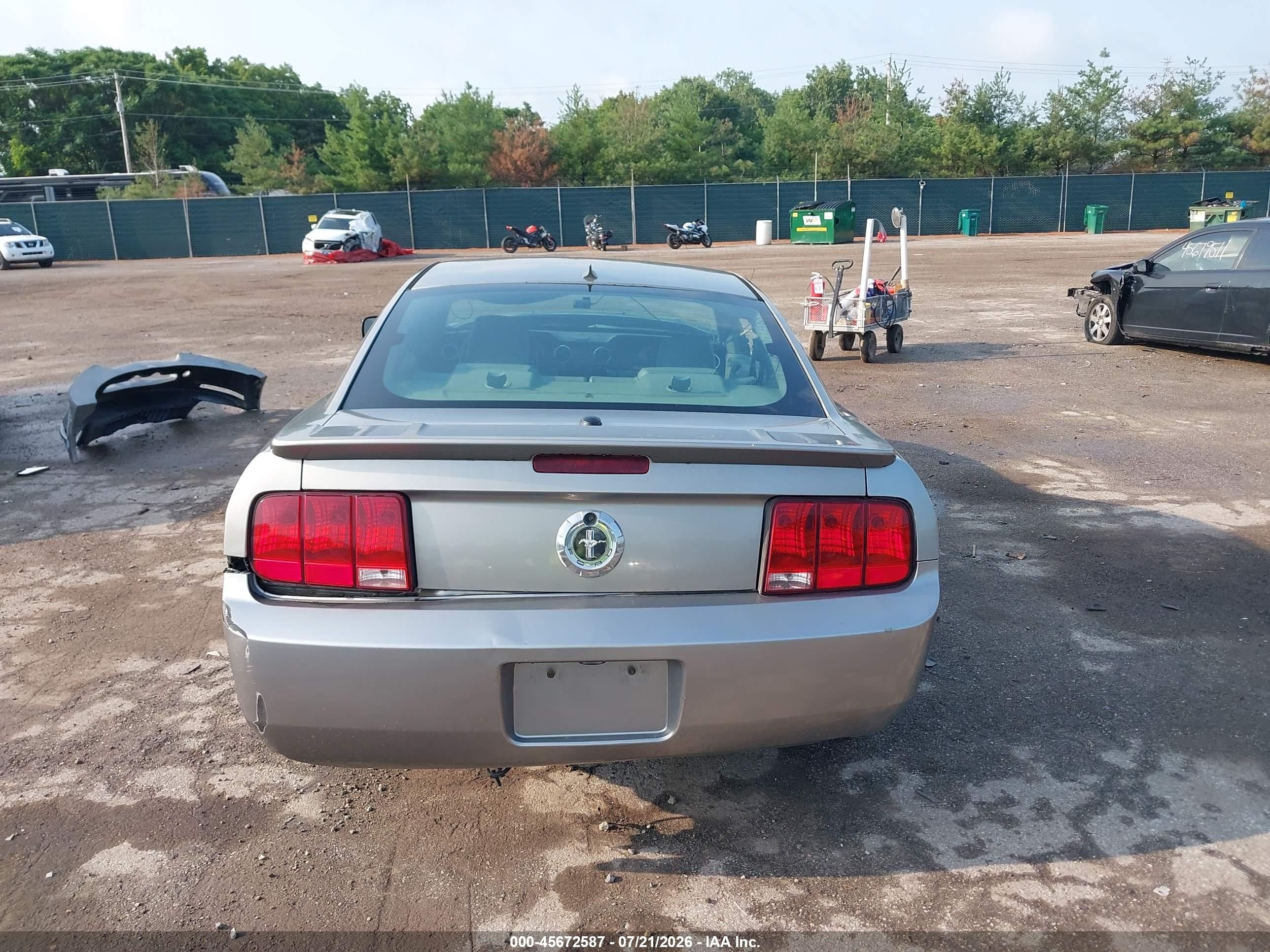 2008 Ford Mustang V6 Deluxe/v6 Premium Silver vin: 1ZVHT80N885120628